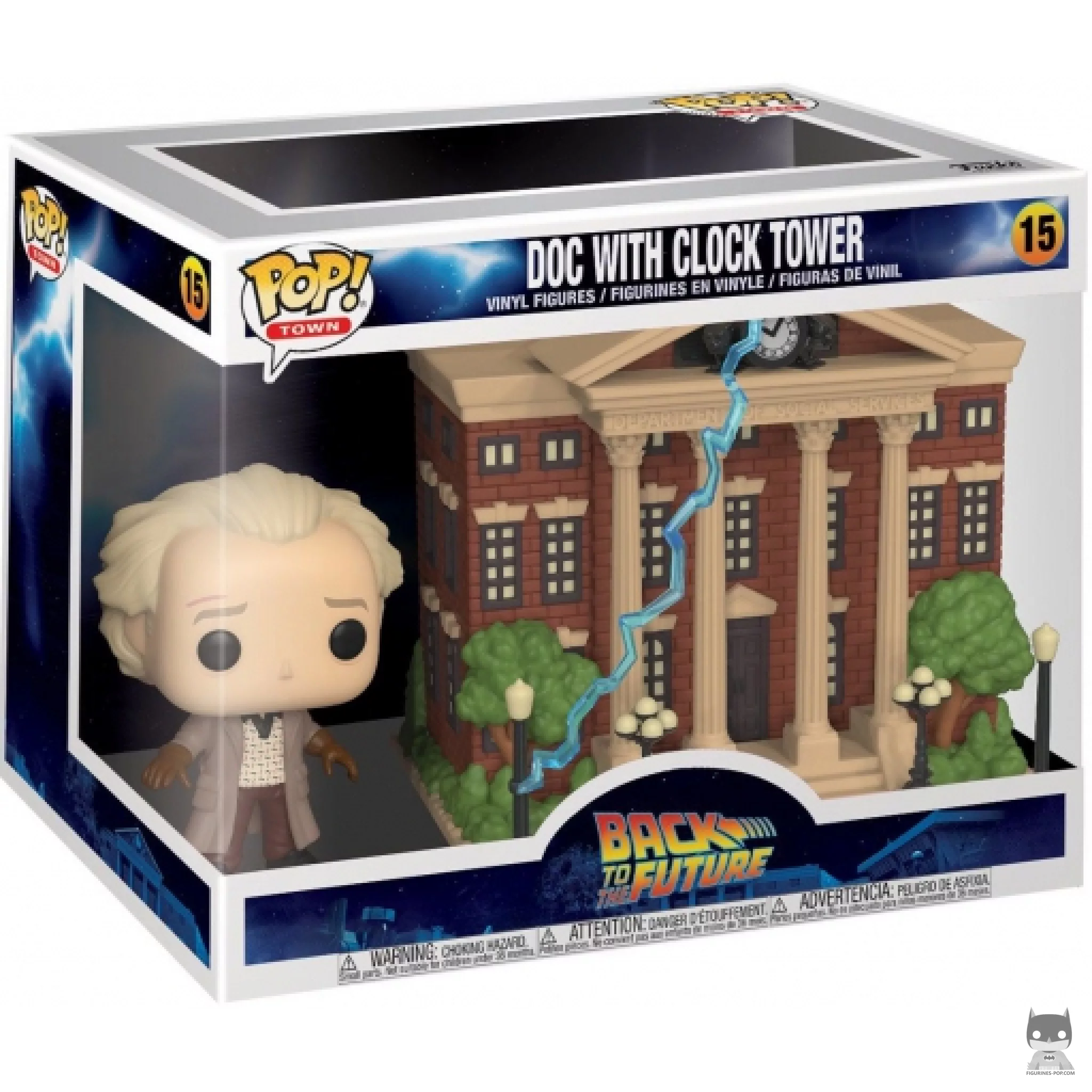 Figurine Funko POP Doc avec la Tour de l'Horloge avec boîte