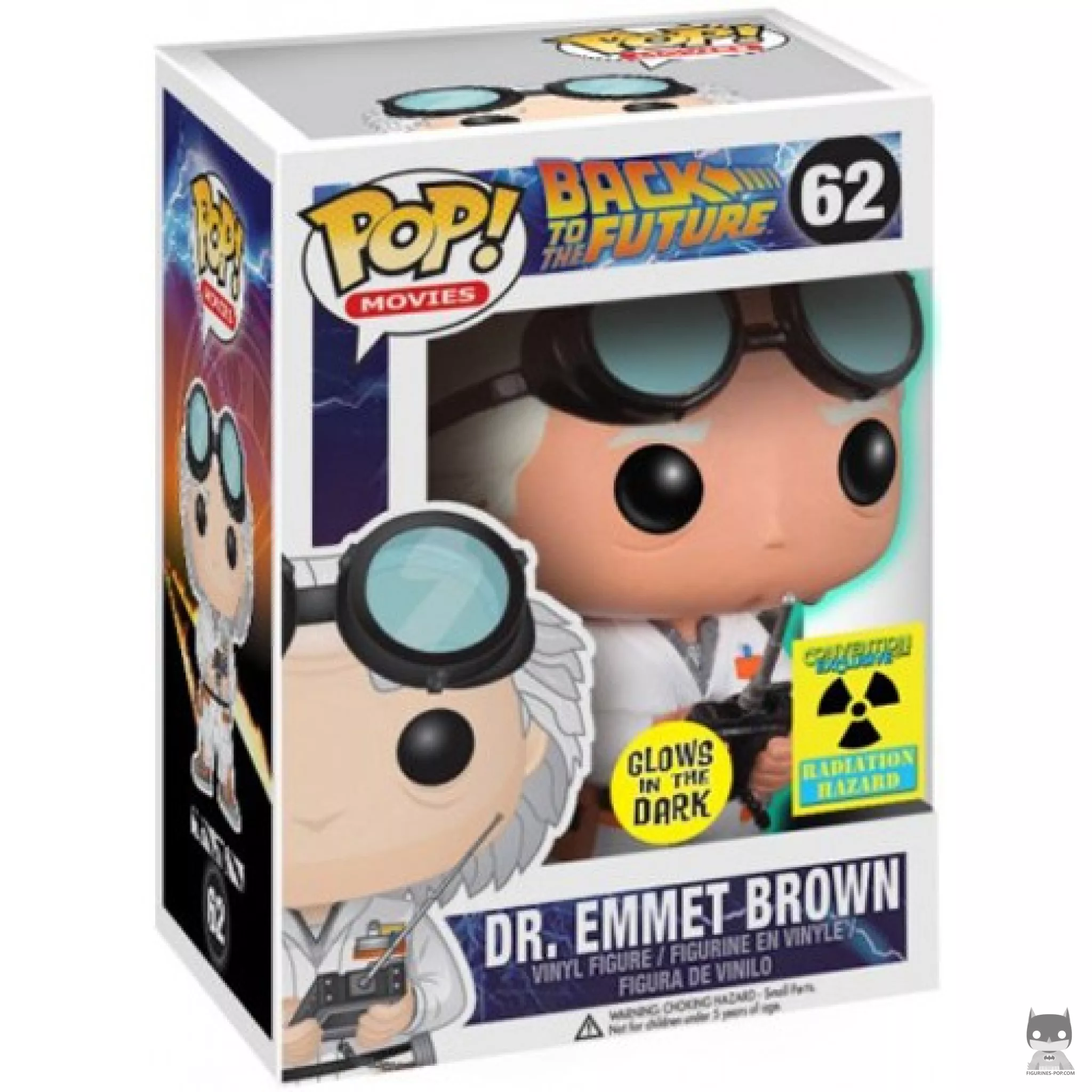 Figurine Funko POP Dr. Emmett Brown (Glow in the Dark) avec boîte