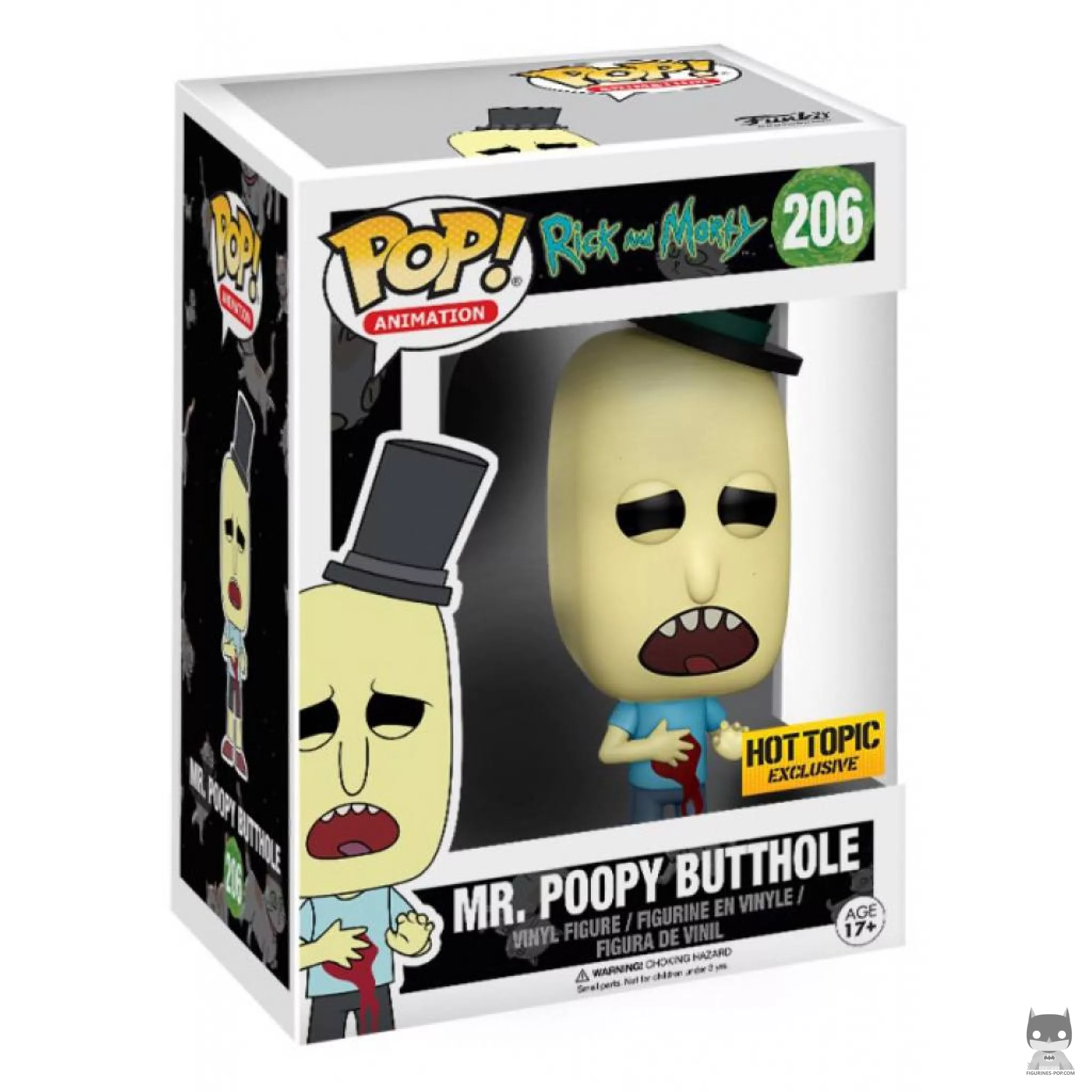 Figurine Funko POP Monsieur Boîte à Caca (Bloody) avec boîte