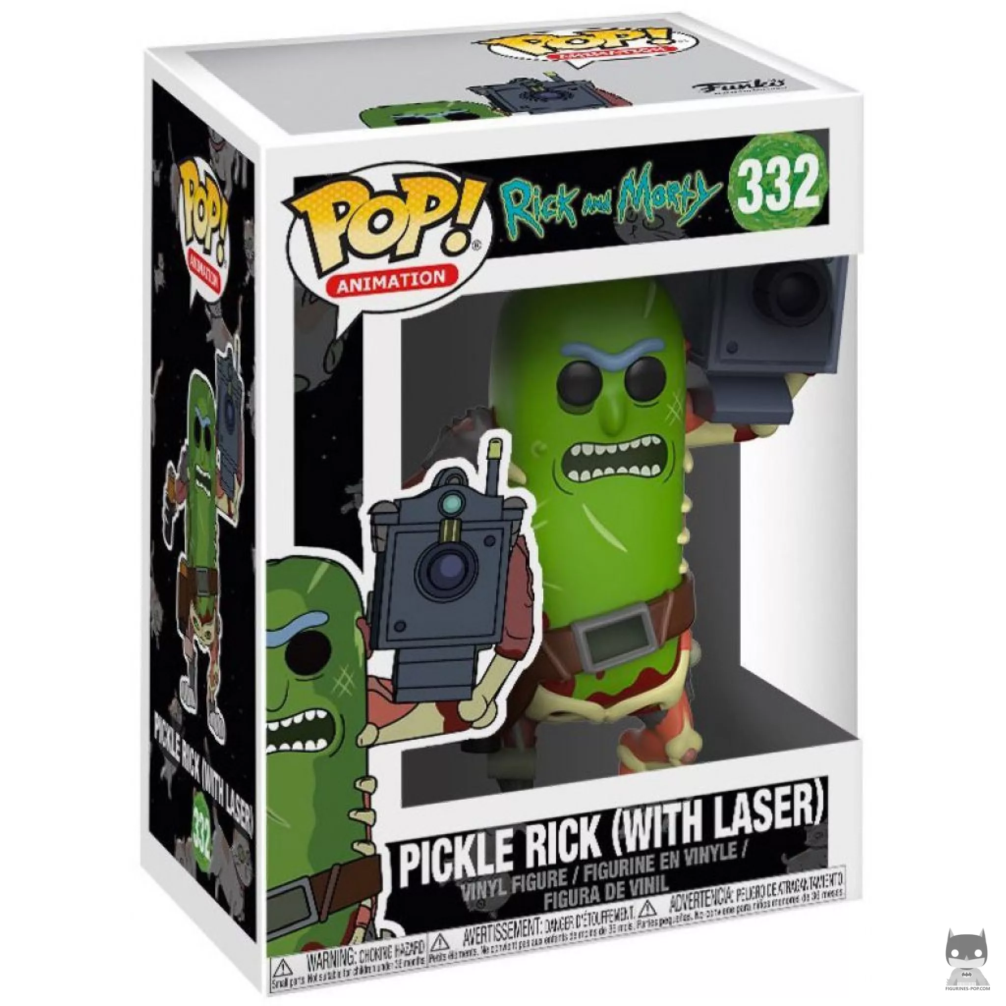 Figurine Funko POP Rick le Cornichon avec Laser avec boîte