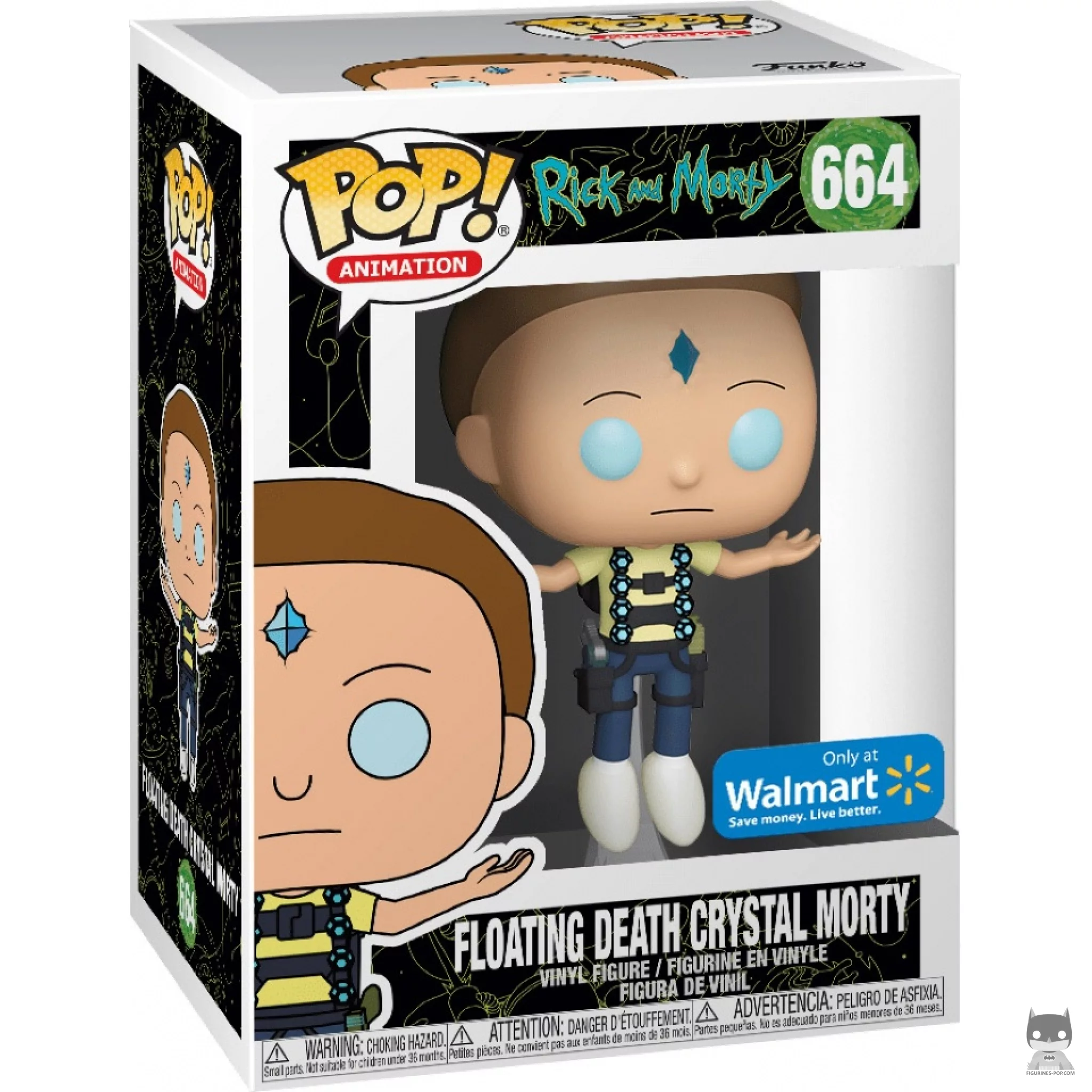 Figurine Funko POP Morty avec Cristal de Mort flottant avec boîte