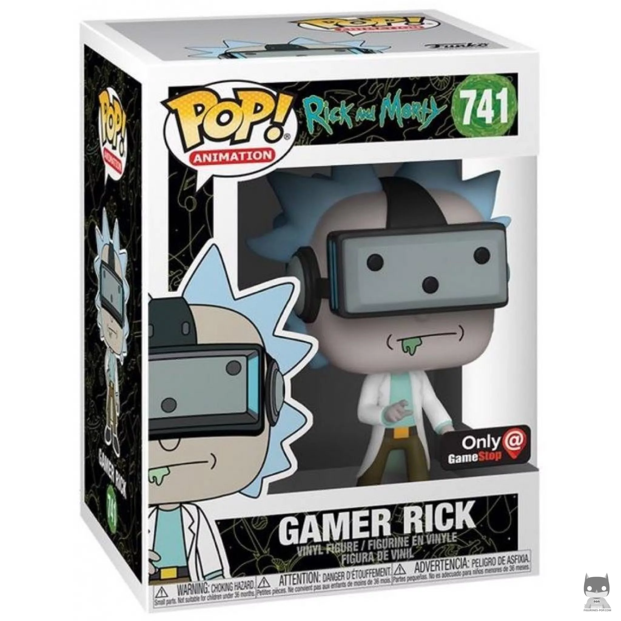 Figurine Funko POP Rick Gamer avec boîte