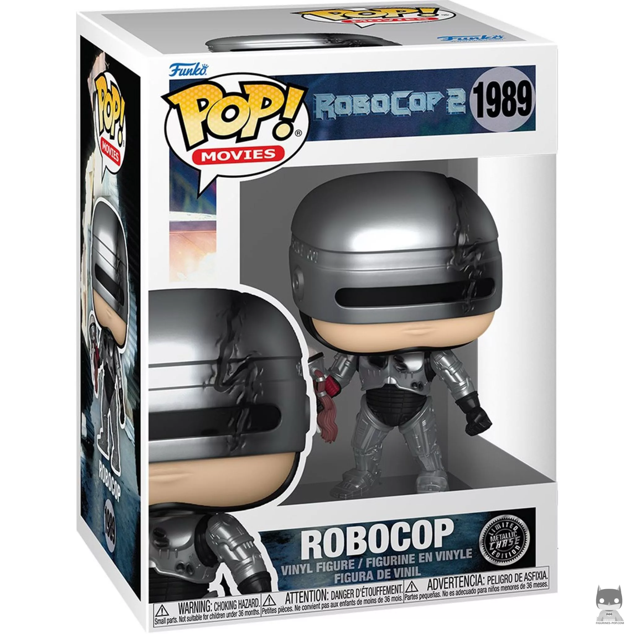 Figurine Funko POP RoboCop (Chase & Metallic) avec boîte