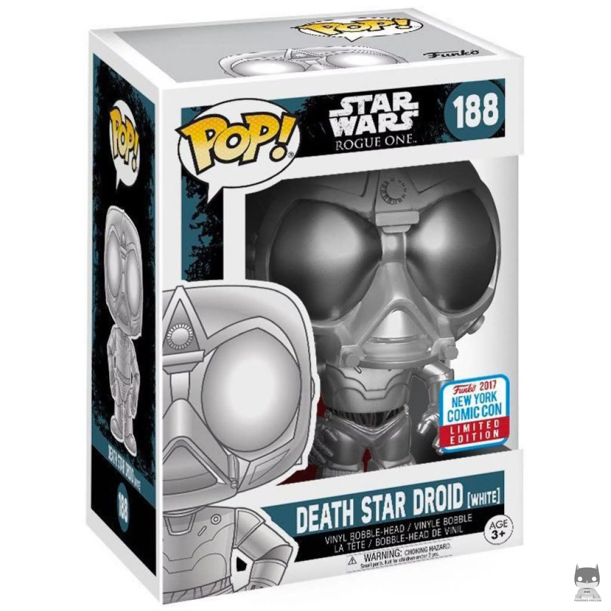 Figurine Funko POP Droïde de l'Etoile de la Mort (Chrome) avec boîte