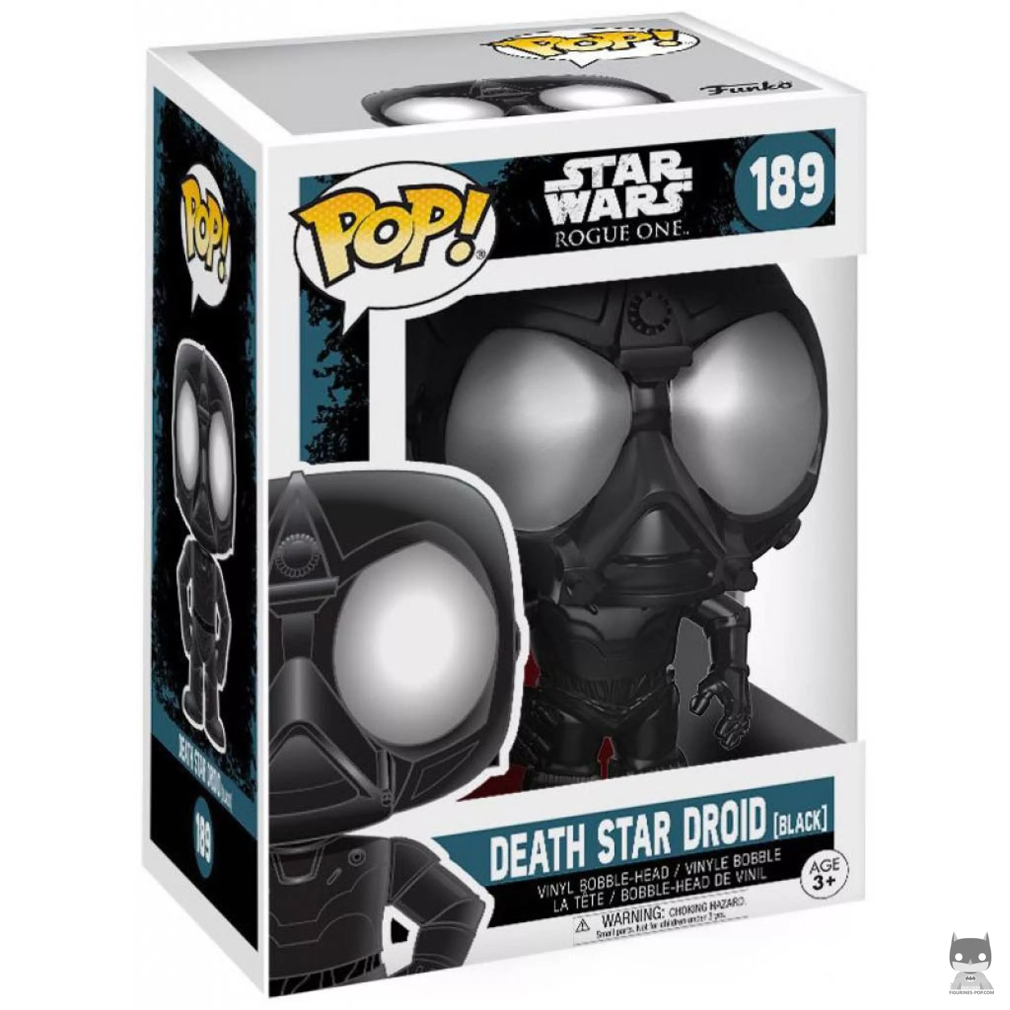 Figurine Funko POP Droïde de l'Etoile de la Mort (Noir) avec boîte