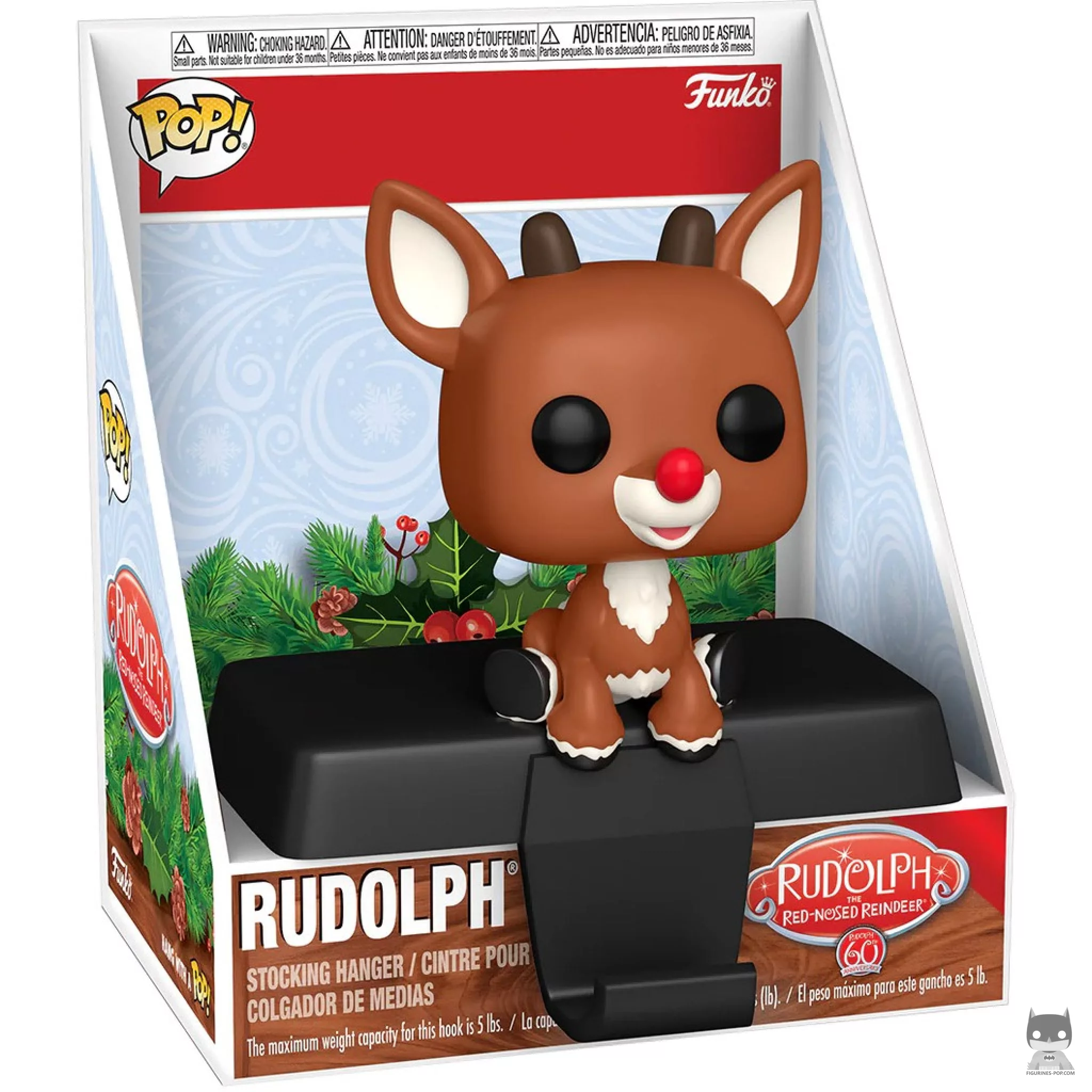 Figurine Funko POP Rudolphe (Porte-chaussette de Noël) avec boîte