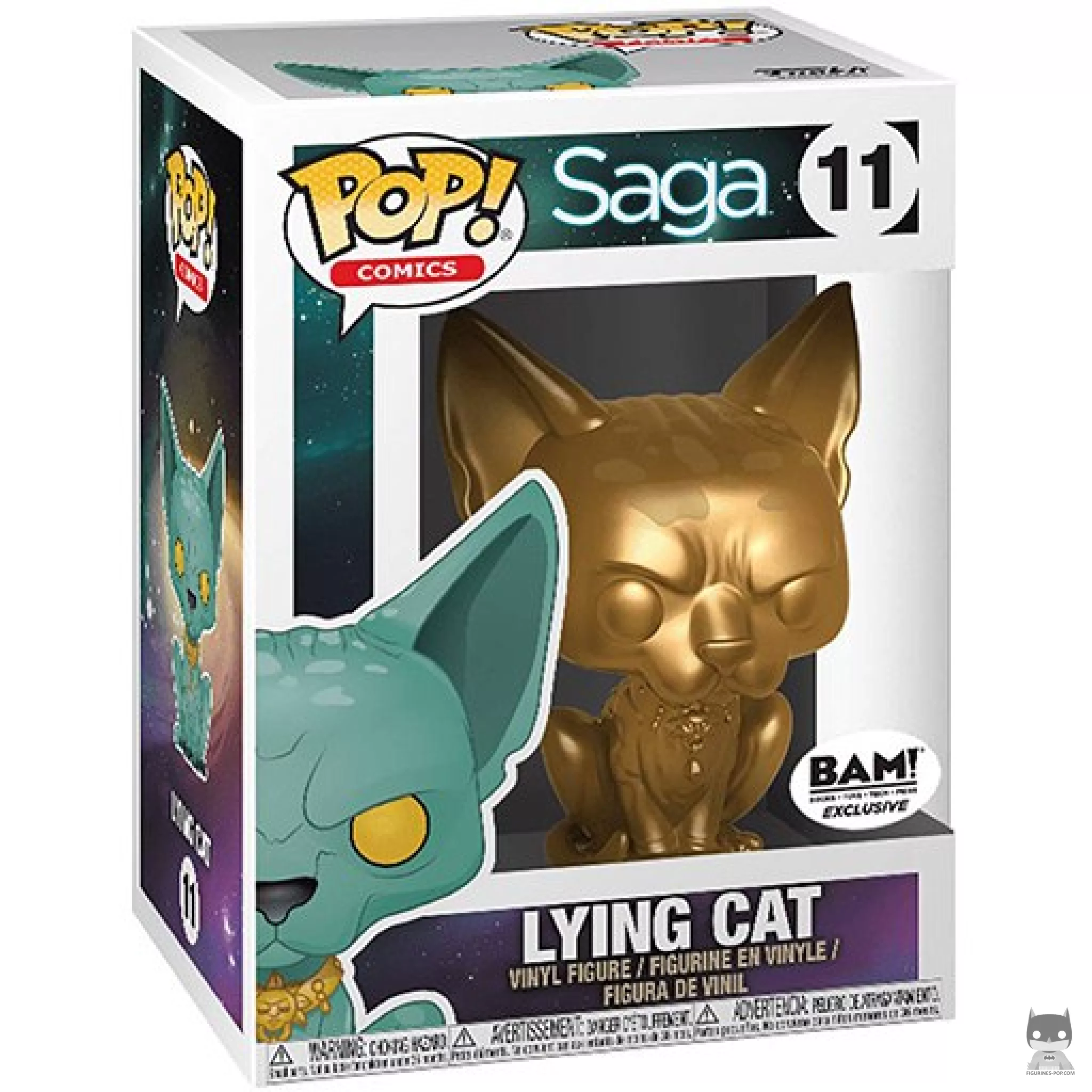 Figurine Funko POP Chat Mensonge (Or) avec boîte