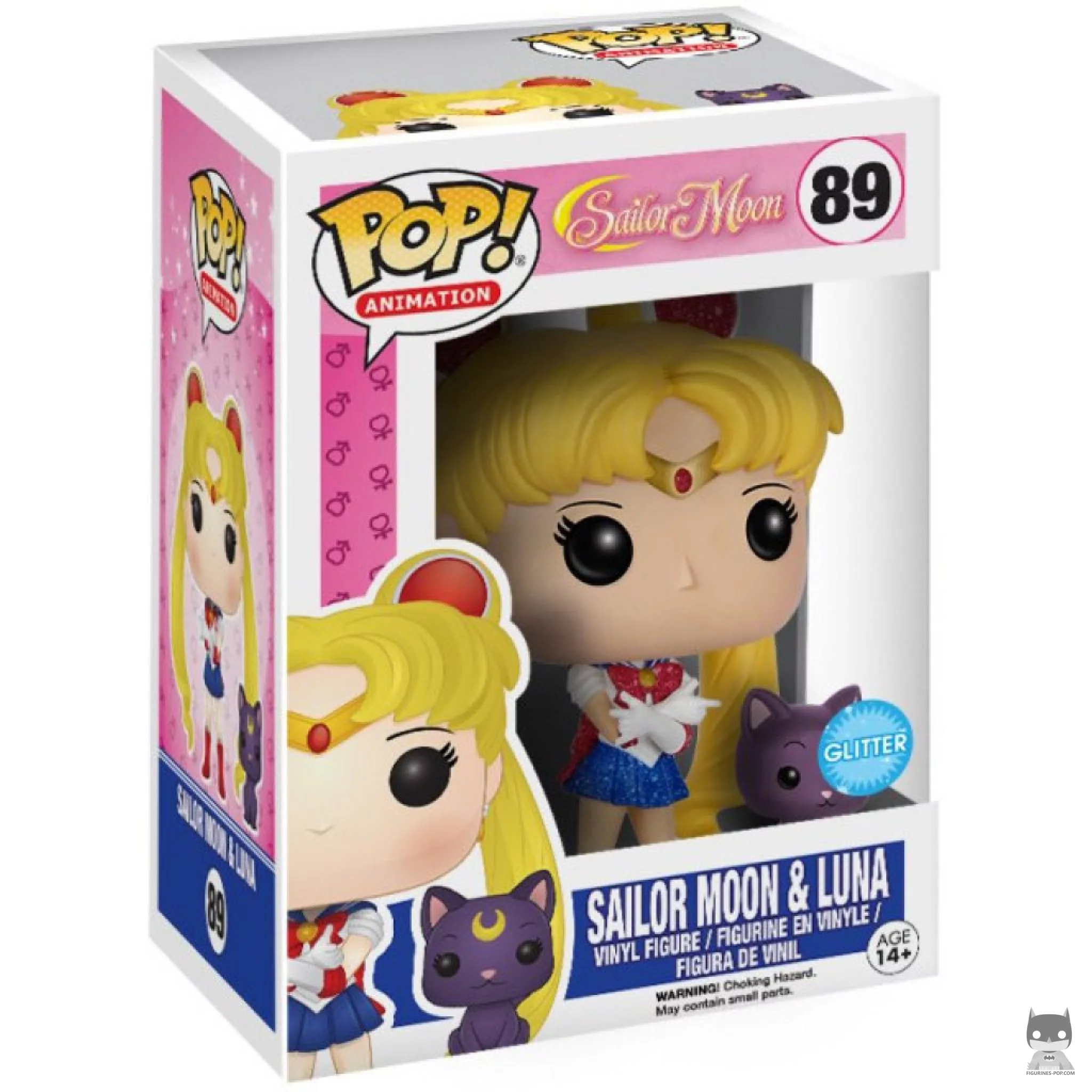Figurine Funko POP Sailor Moon & Luna (Glitter) avec boîte