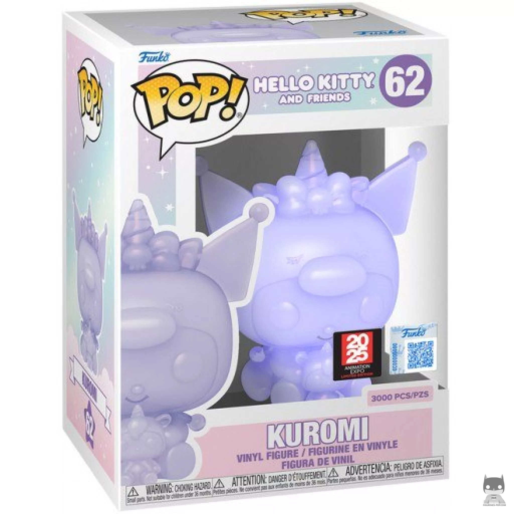 Figurine Funko POP Kuromi (Transclucent) avec boîte