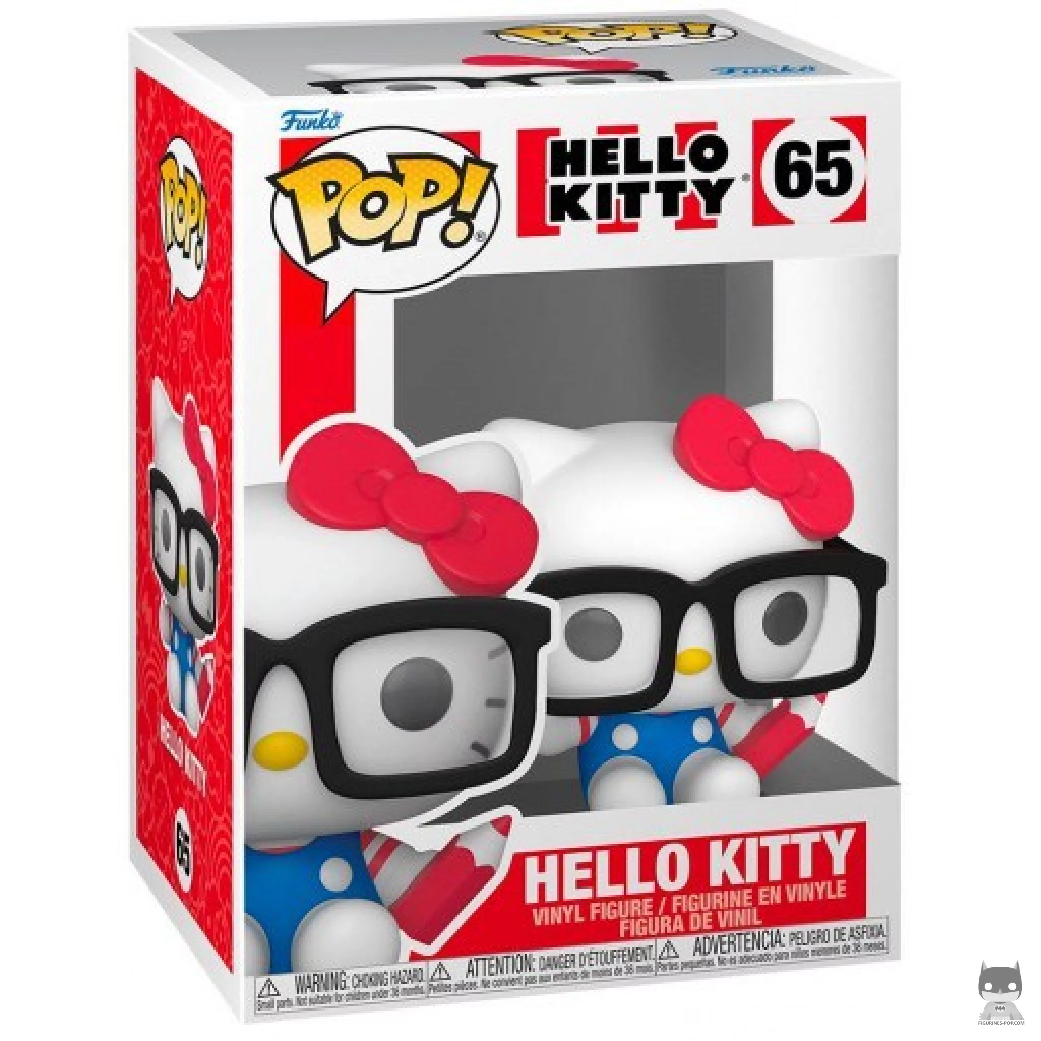 Figurine Funko POP Hello Kitty avec lunettes avec boîte