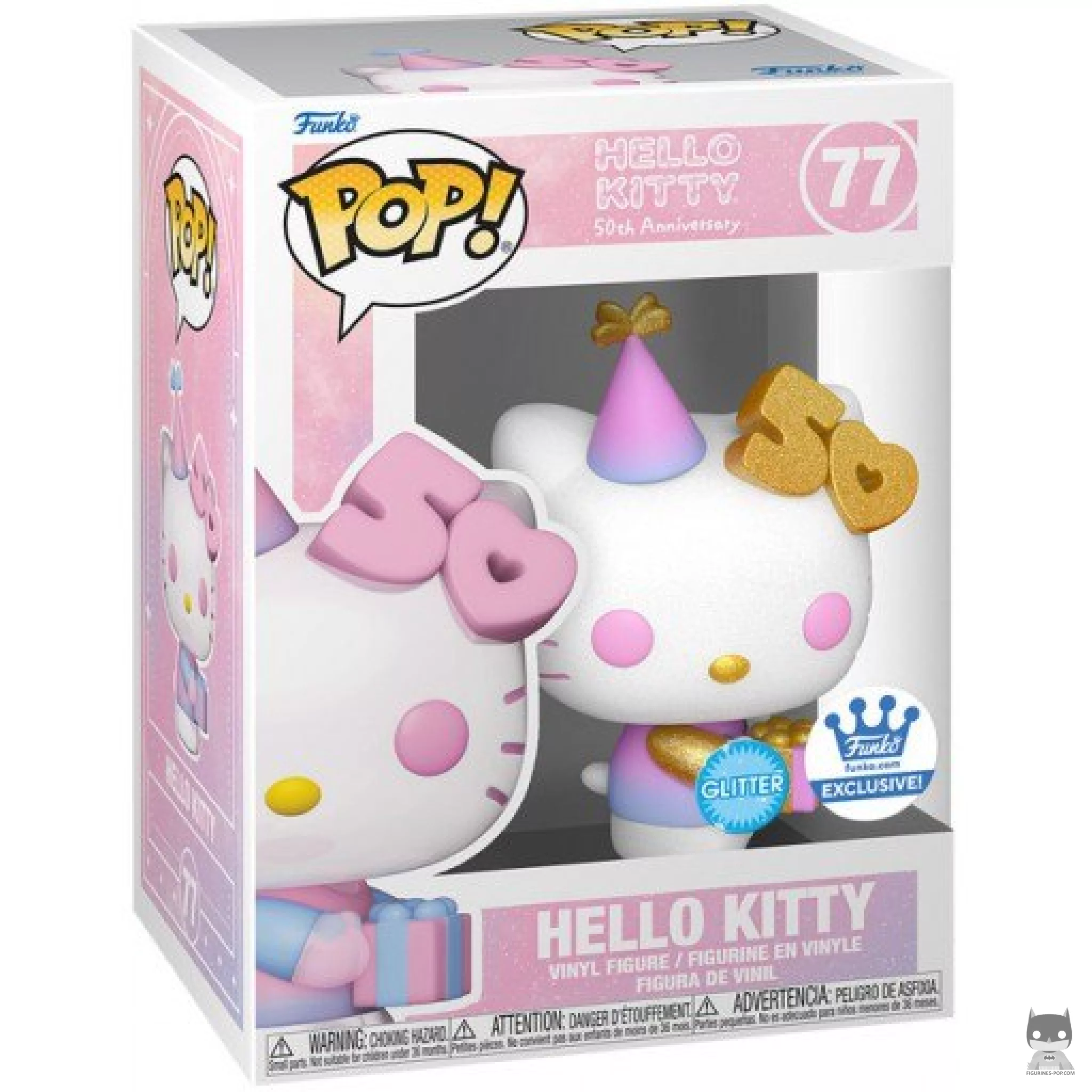 Figurine Funko POP Hello Kitty (50ème Anniversaire) (Diamond Glitter) avec boîte