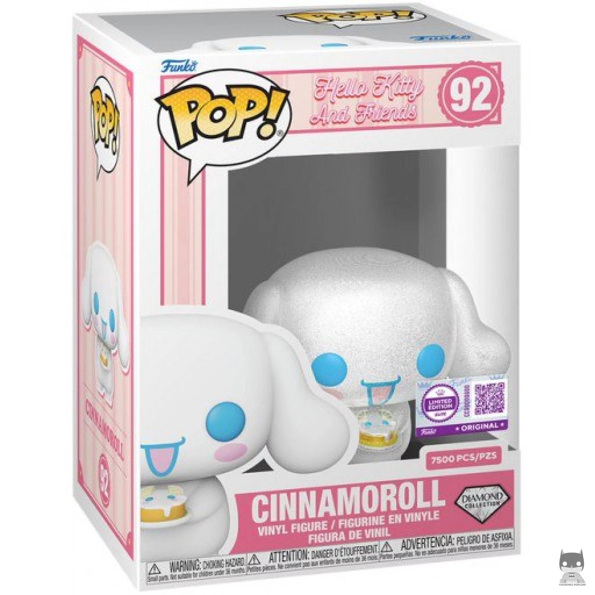 Figurine Funko POP Cinnamoroll (Diamond Glitter) avec boîte