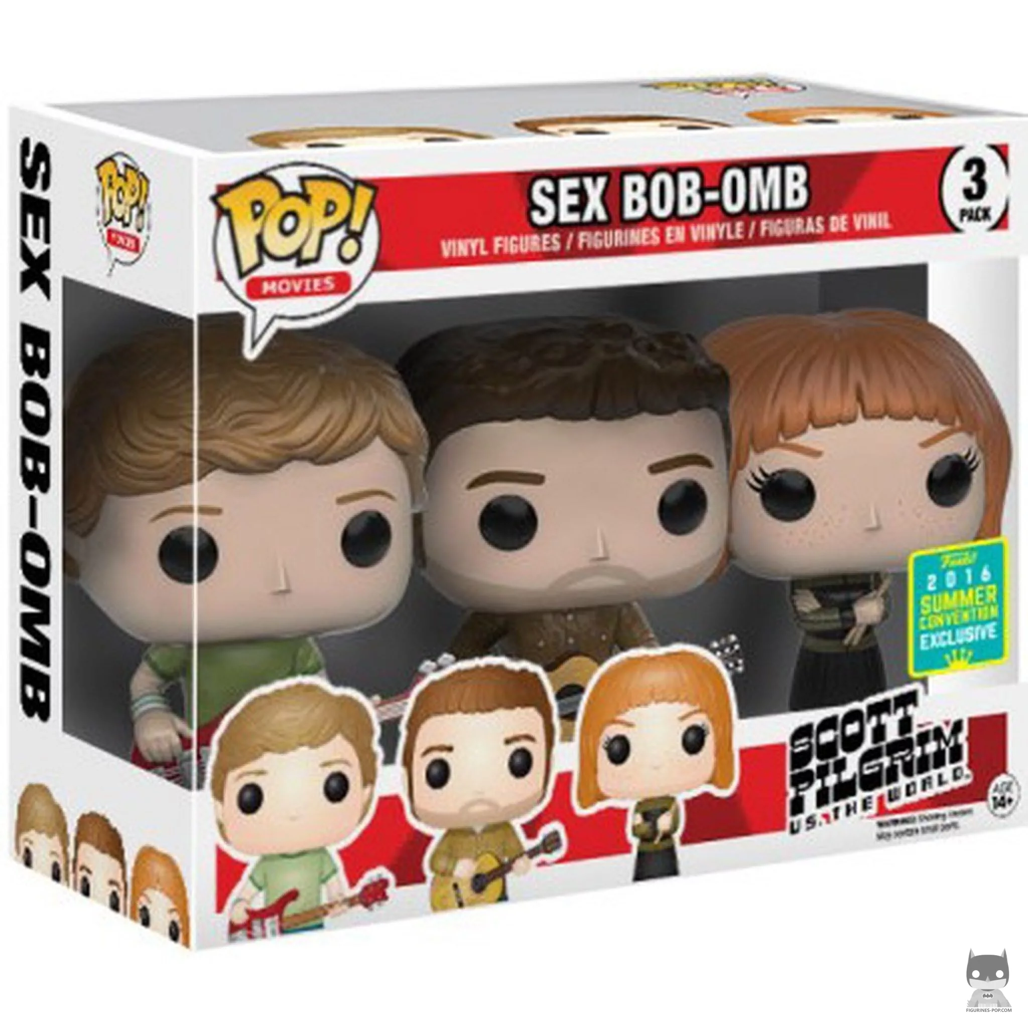 Figurine Funko POP Sex Bob-Omb : Scott, Stephen & Kim avec boîte
