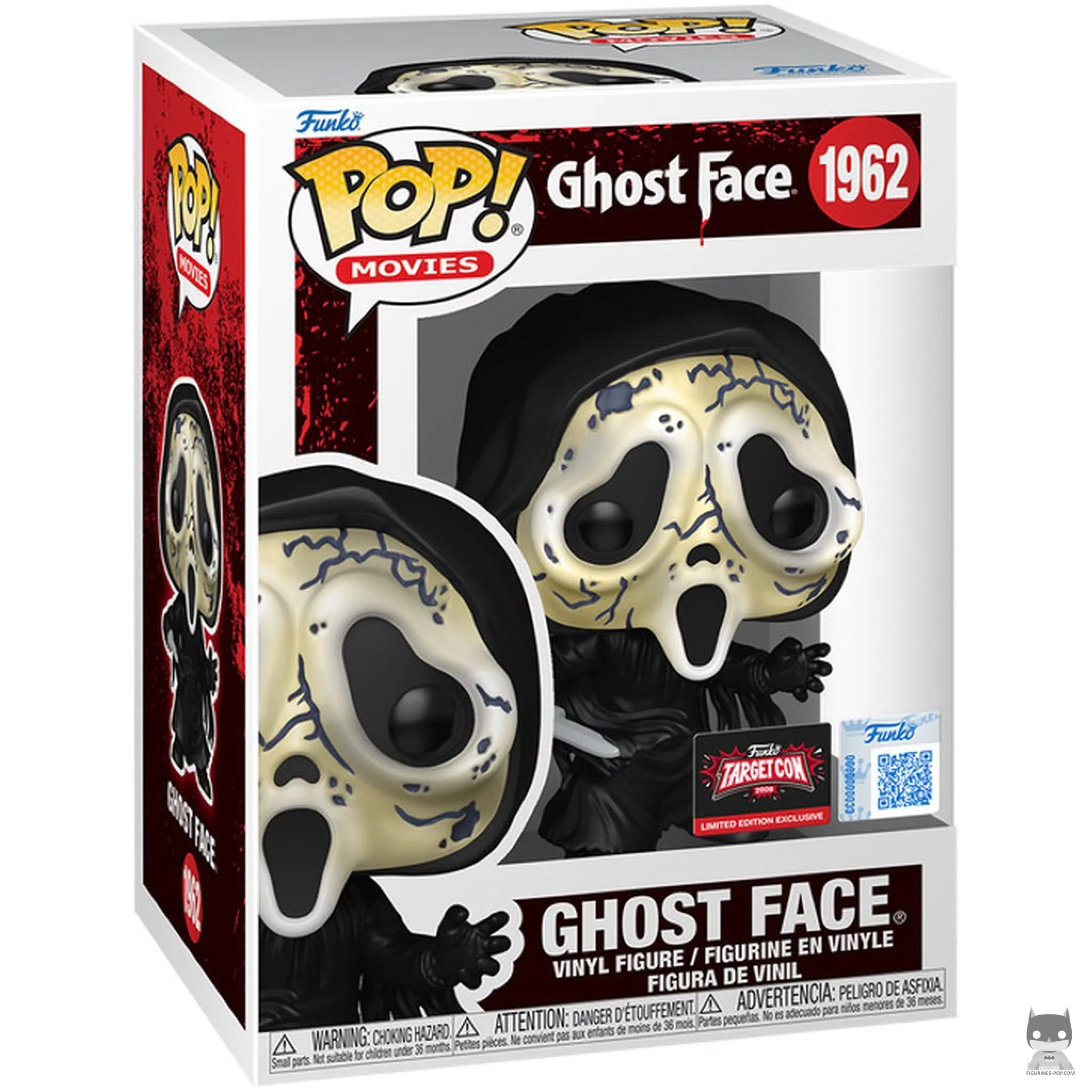 Figurine Funko POP Ghost Face (masque vieilli) avec boîte