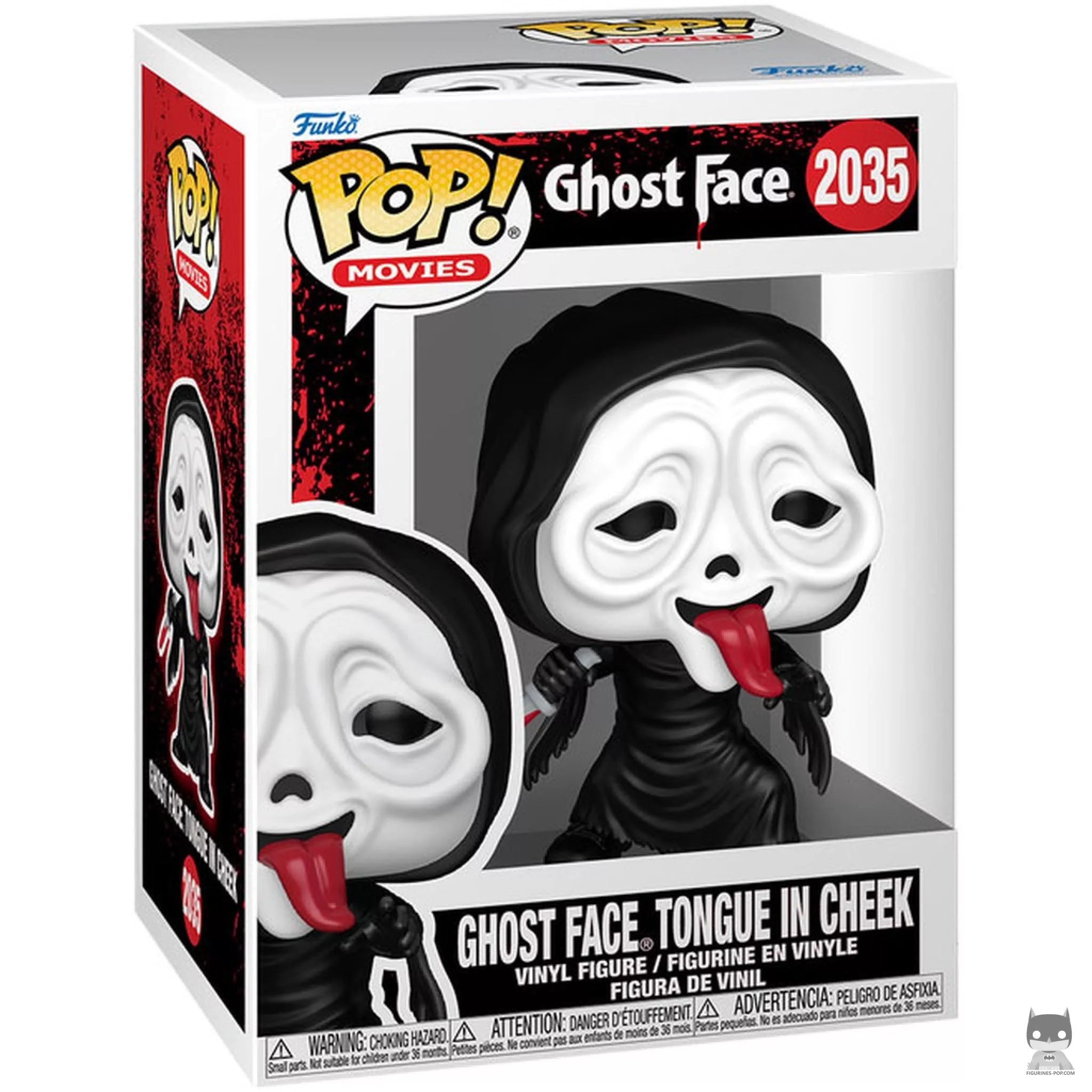 Figurine Funko POP Ghost Face (langue tirée) avec boîte
