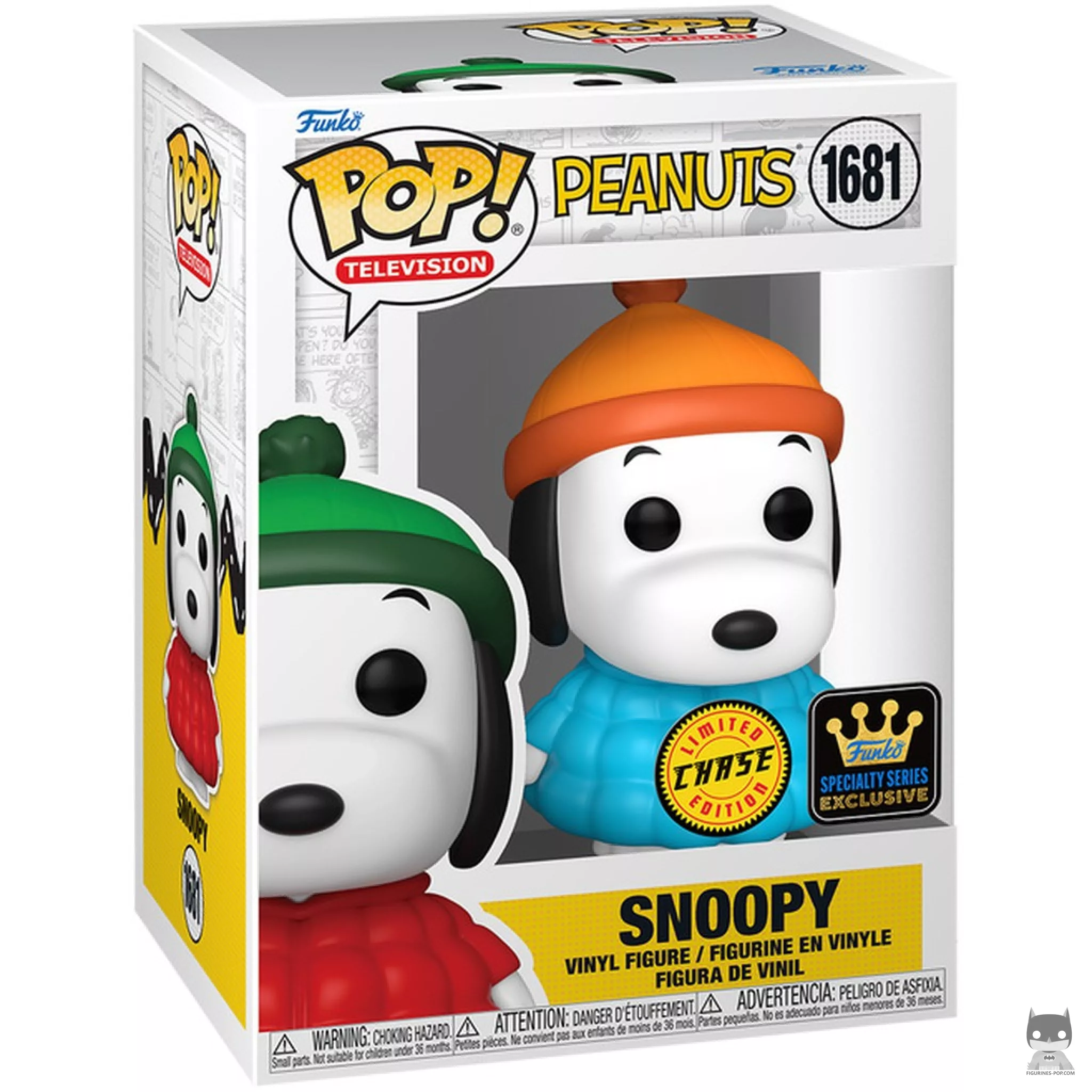 Figurine Funko POP Snoopy (Chase) avec boîte