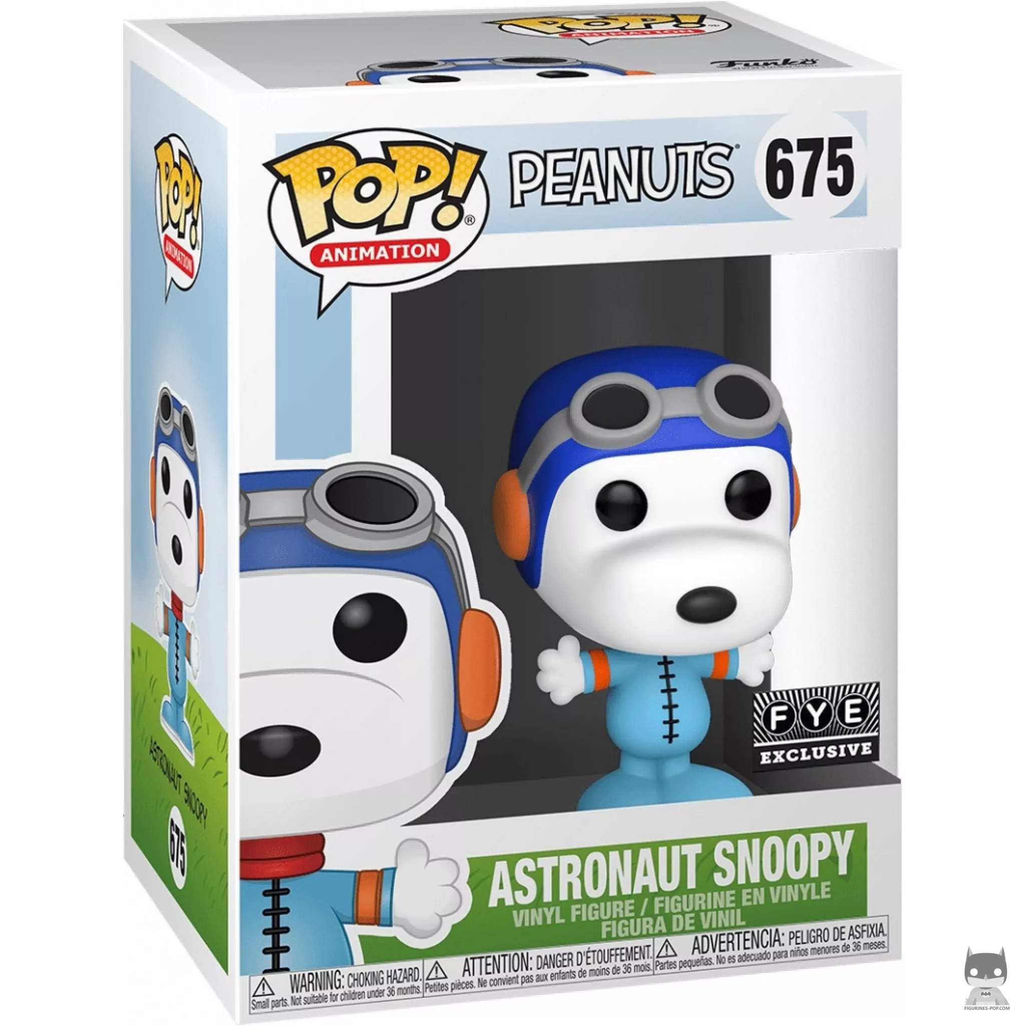 Figurine Funko POP Snoopy Astronaute (Bleu) avec boîte