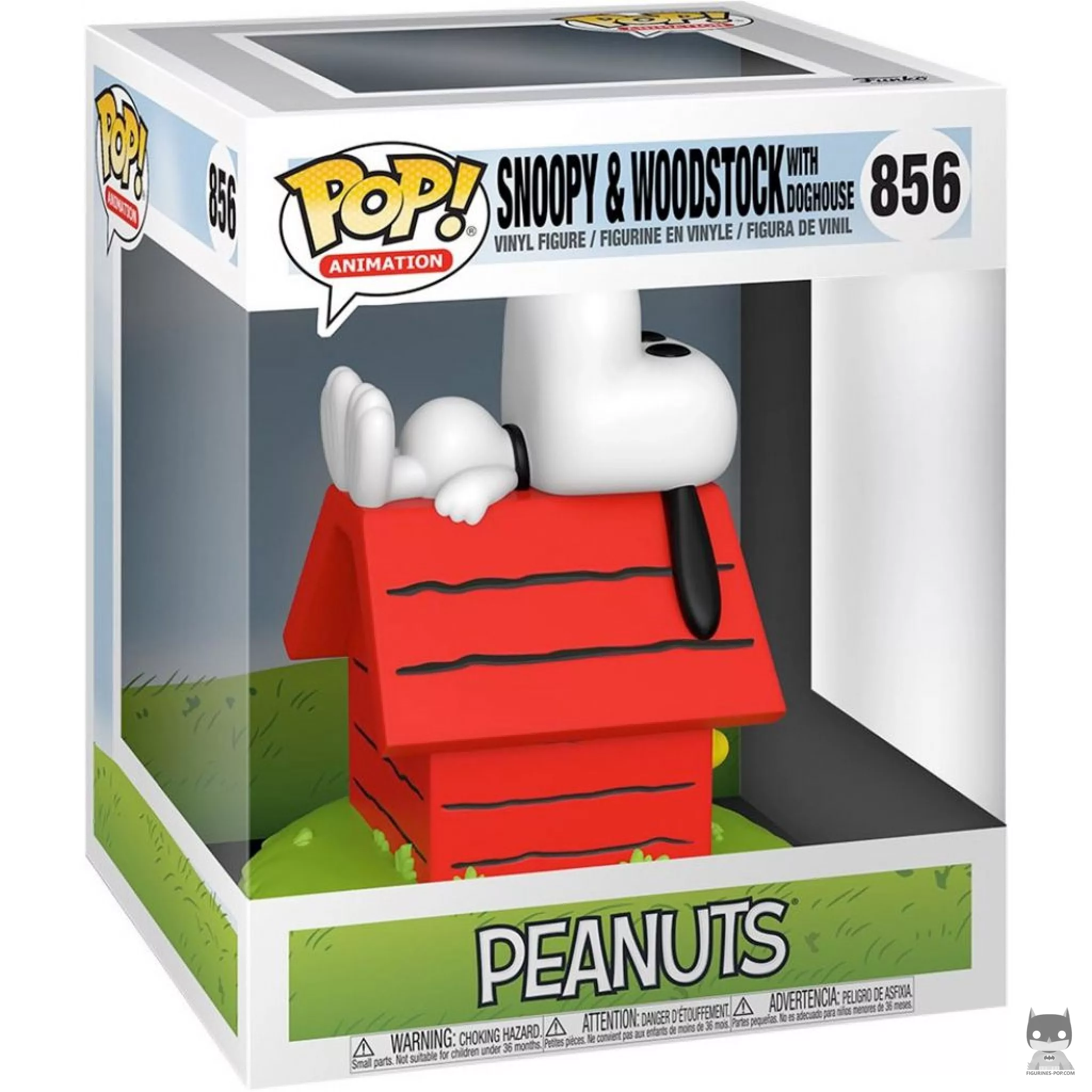 Figurine Funko POP Snoopy & Woodstock avec Niche avec boîte