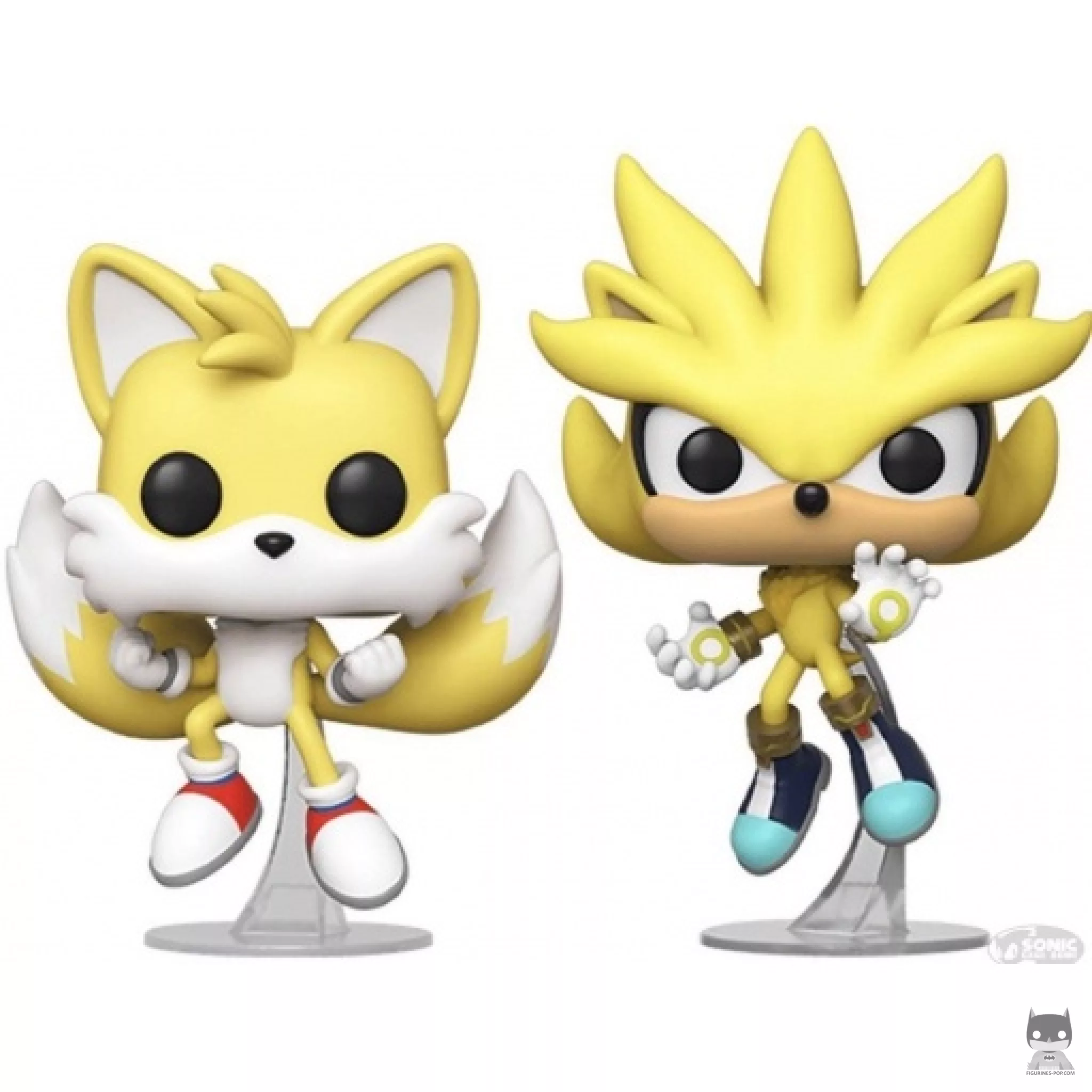 Figurine Funko POP Super Tails & Super Silver (Sonic le Hérisson)