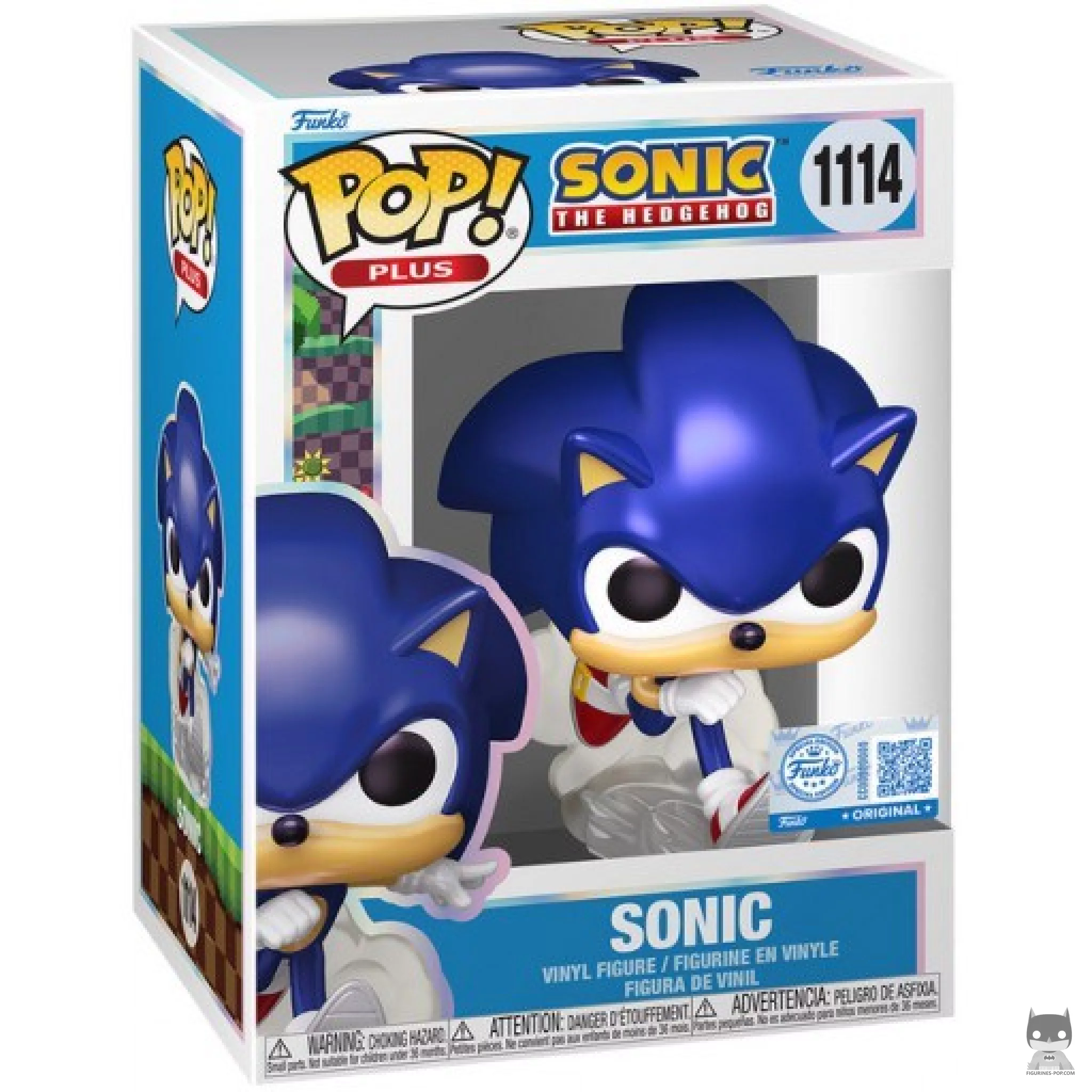 Figurine Funko POP Sonic (Nacré) avec boîte