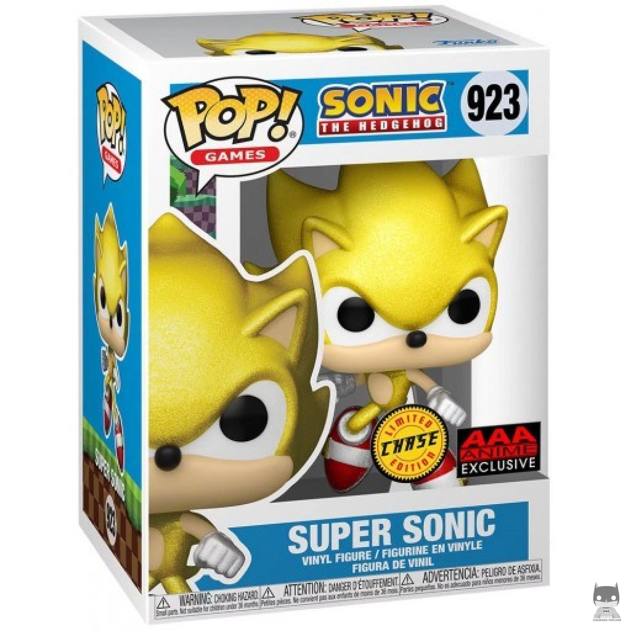 Figurine Funko POP Super Sonic (Chase) avec boîte