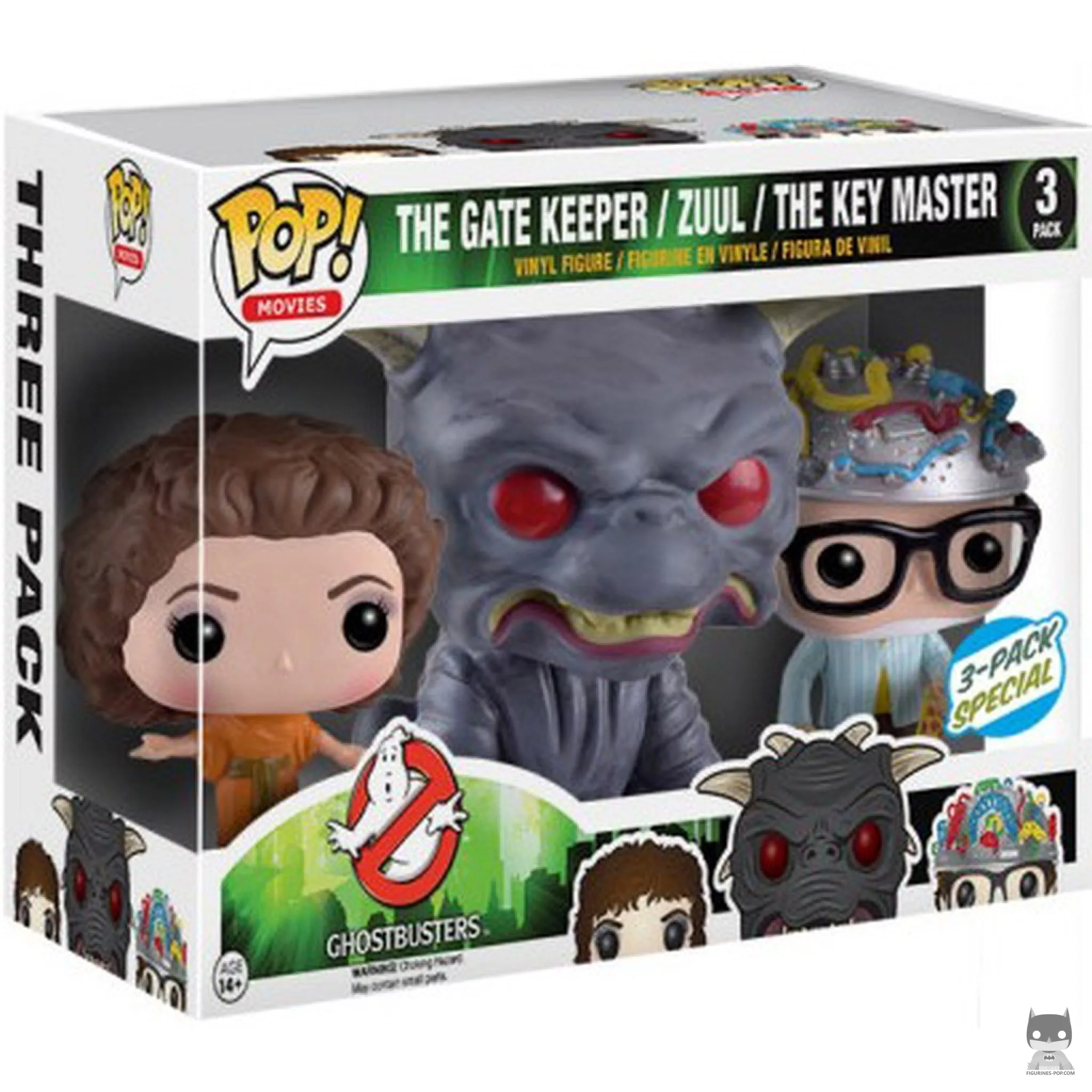 Figurine Funko POP The Gate Keeper, Zuul & The Key Master avec boîte
