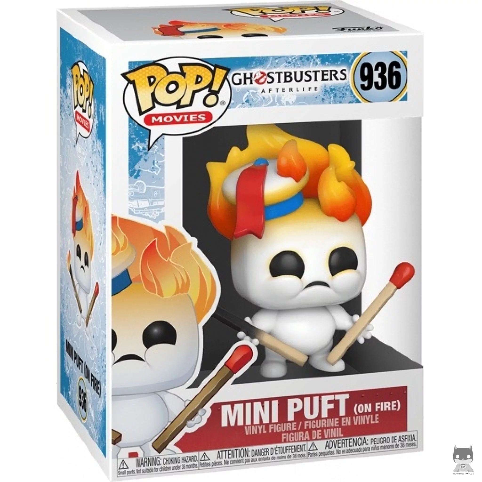 Figurine Funko POP Mini Bibendum en Feu avec boîte