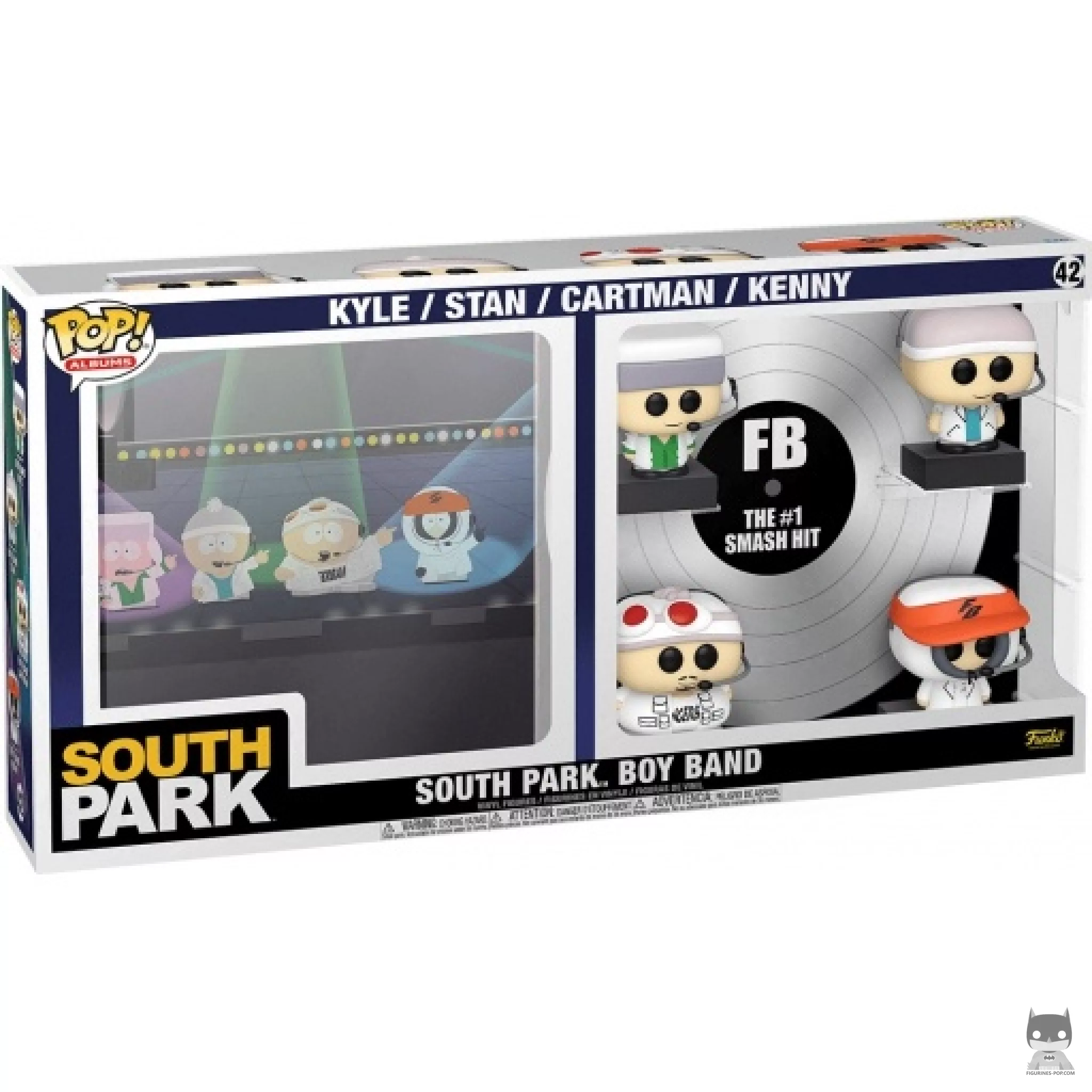 Figurine Funko POP South Park Boy Band (Kyle, Stan, Cartman & Kenny) avec boîte