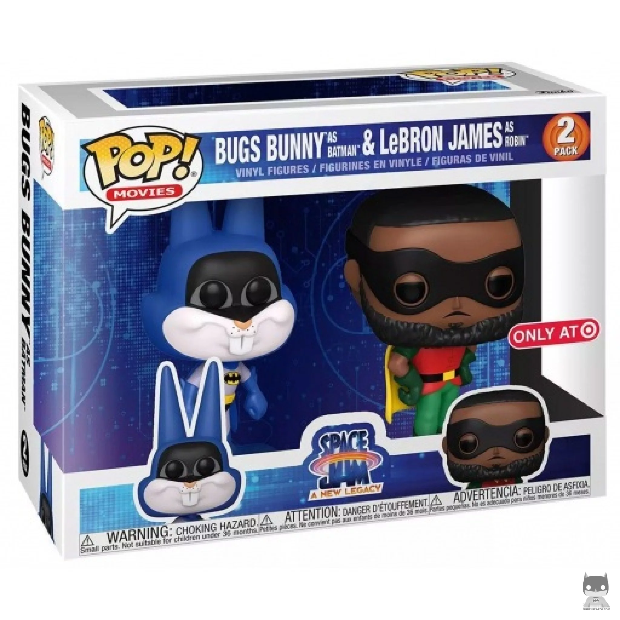 Figurine Funko POP Bugs Bunny en Batman & LeBron James en Robin avec boîte