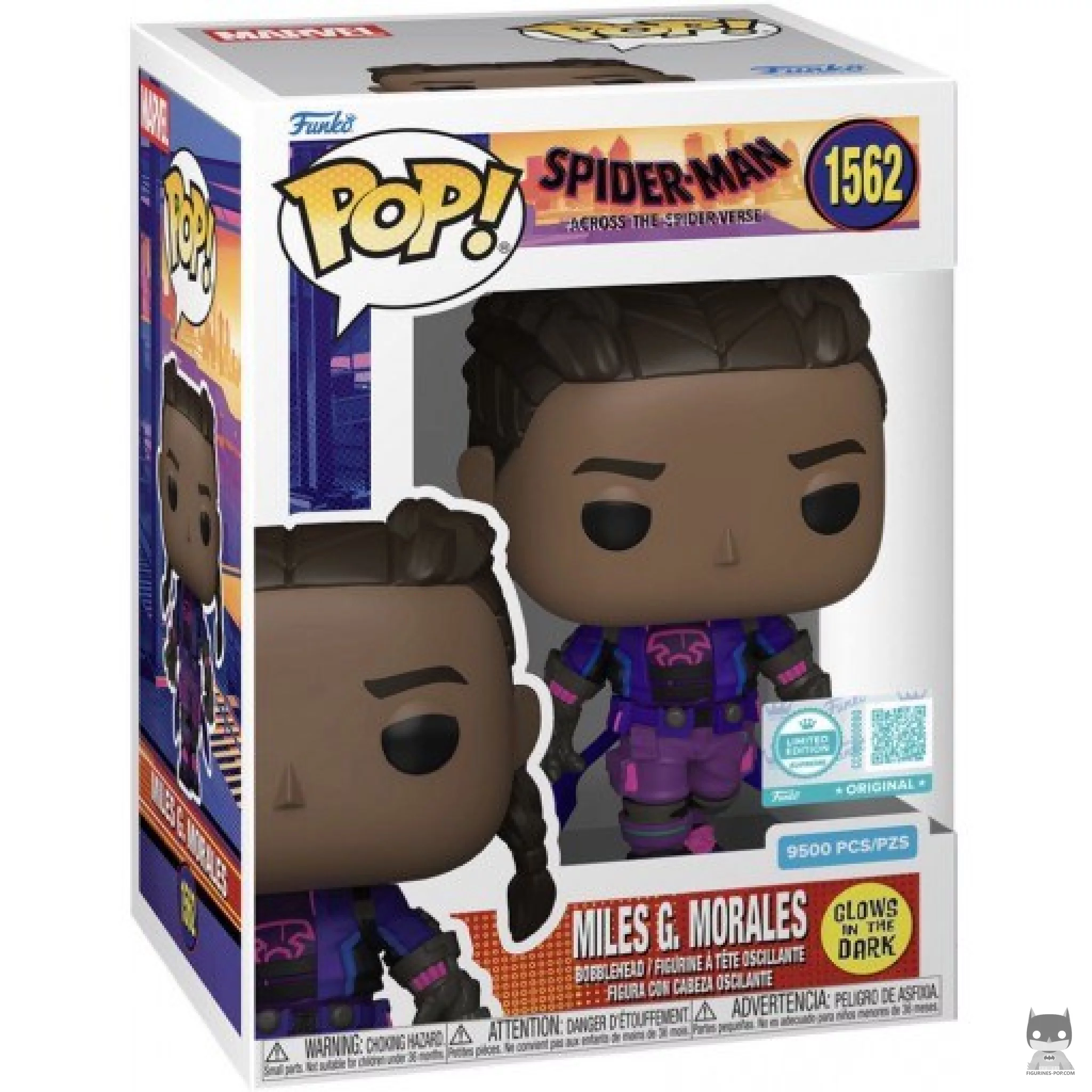 Figurine Funko POP Miles G. Morales (Glow in the Dark) avec boîte