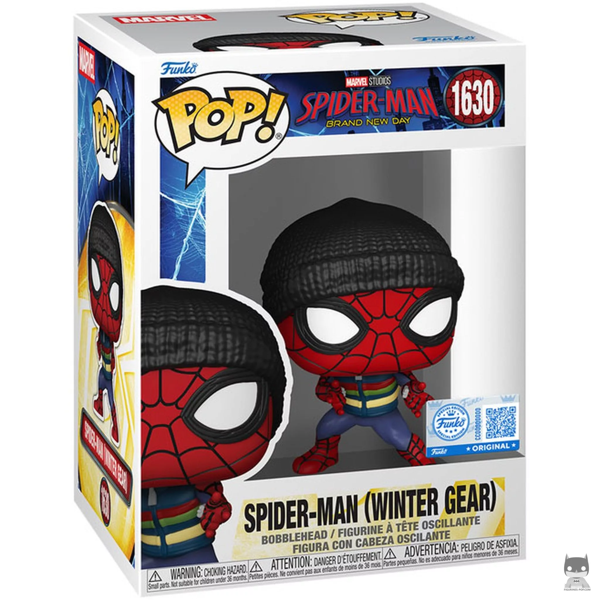 Figurine Funko POP Spider-Man (tenue d'hiver) avec boîte