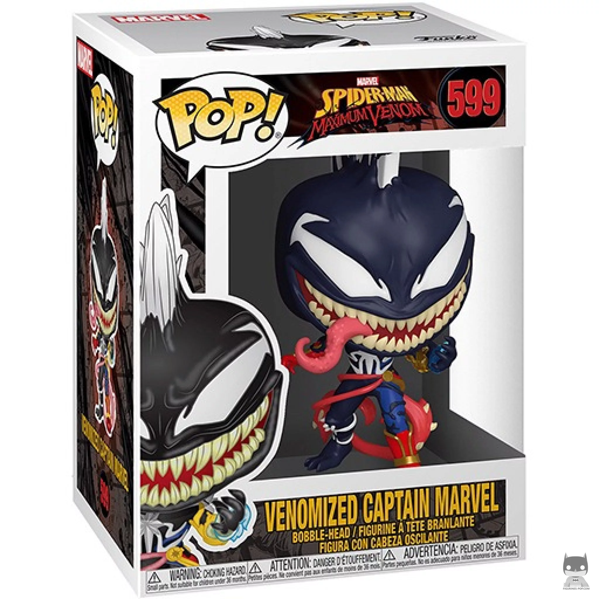 Figurine Funko POP Captain Marvel Venom avec boîte