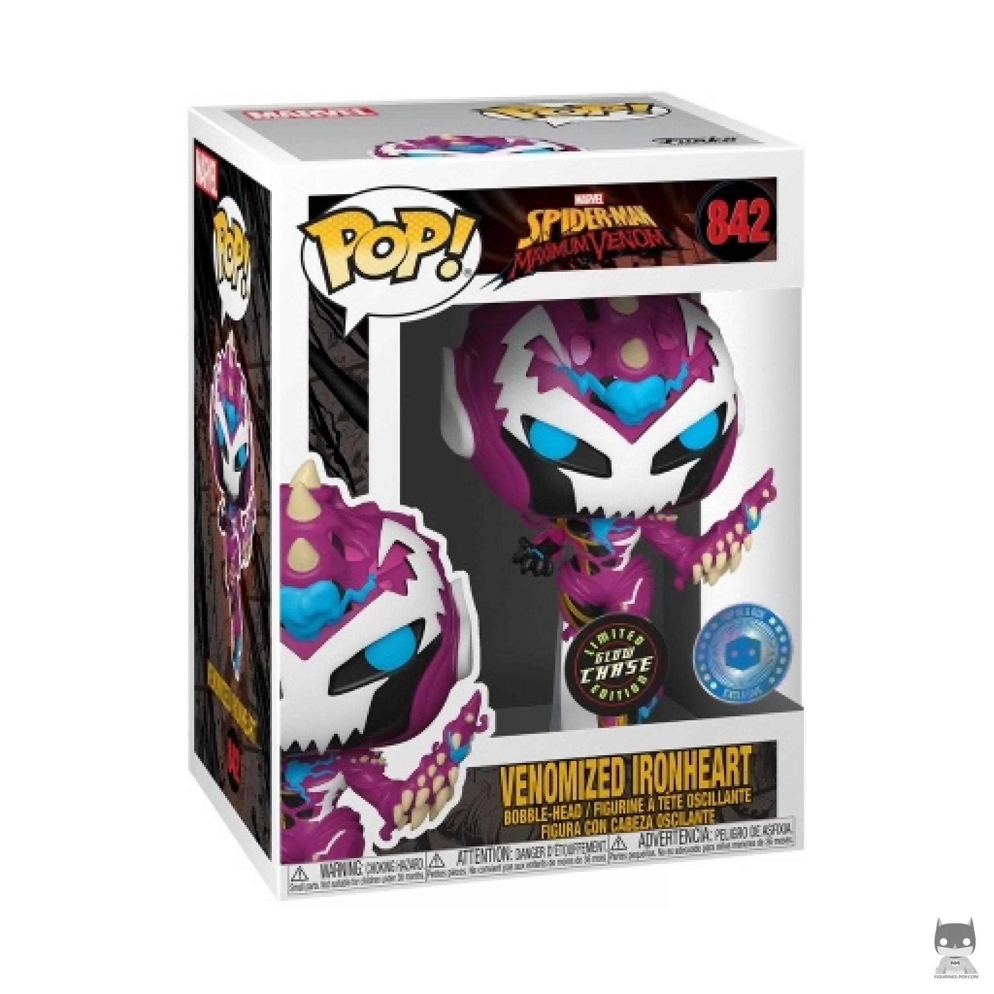 Figurine Funko POP Ironheart Venom (Chase) avec boîte