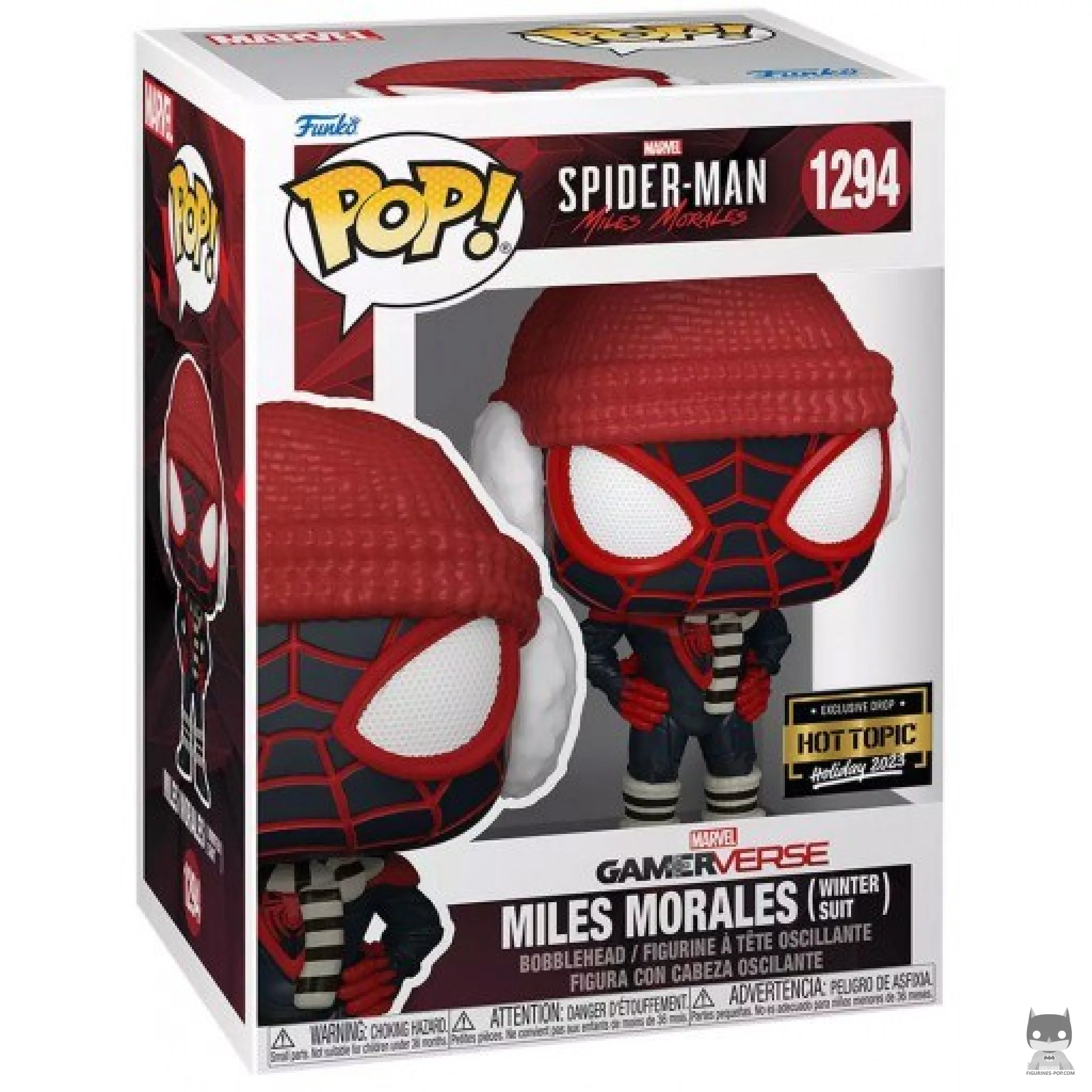 Figurine Funko POP Miles Morales (Tenue d'Hiver) avec boîte