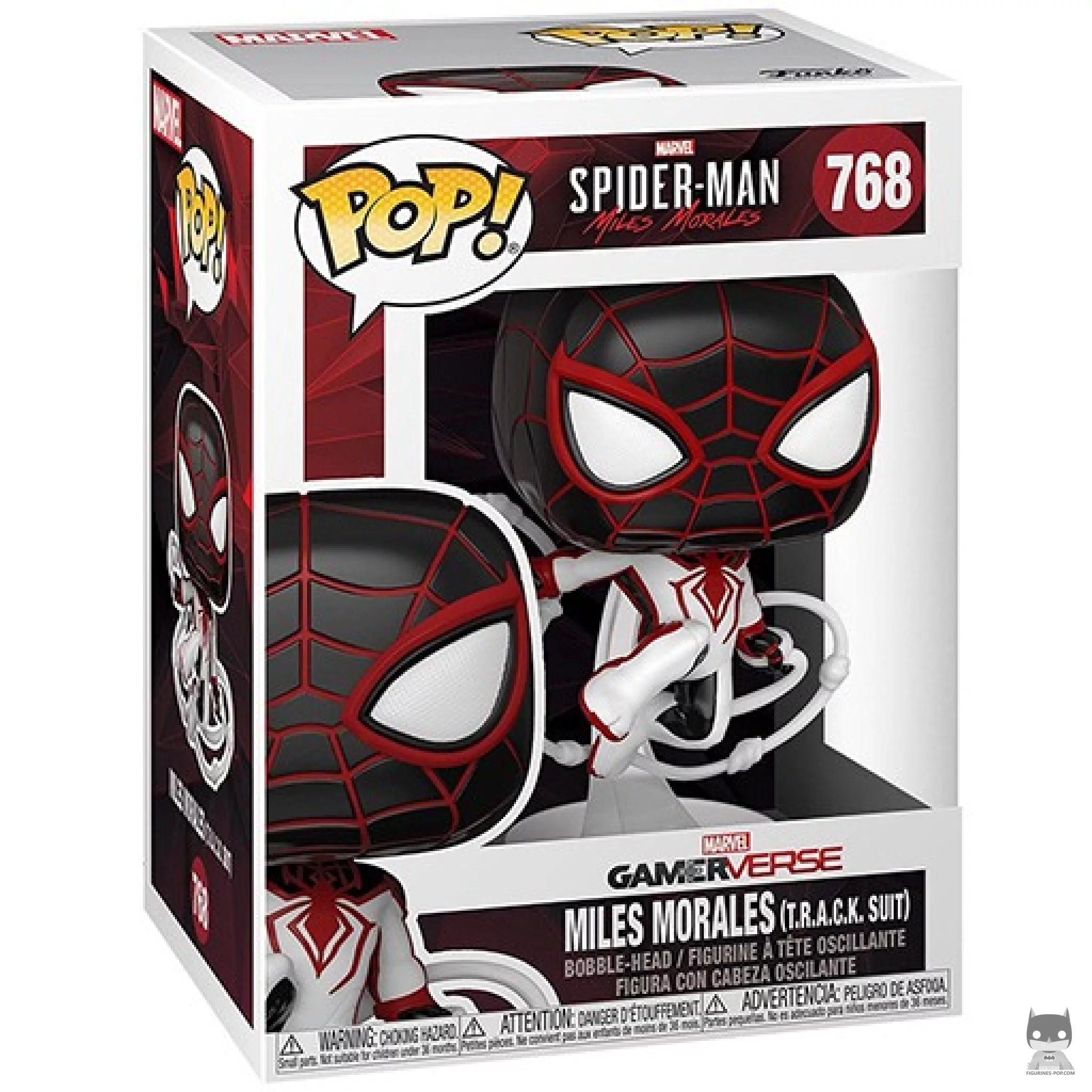 Figurine Funko POP Miles Morales (Costume T.R.A.C.K) avec boîte