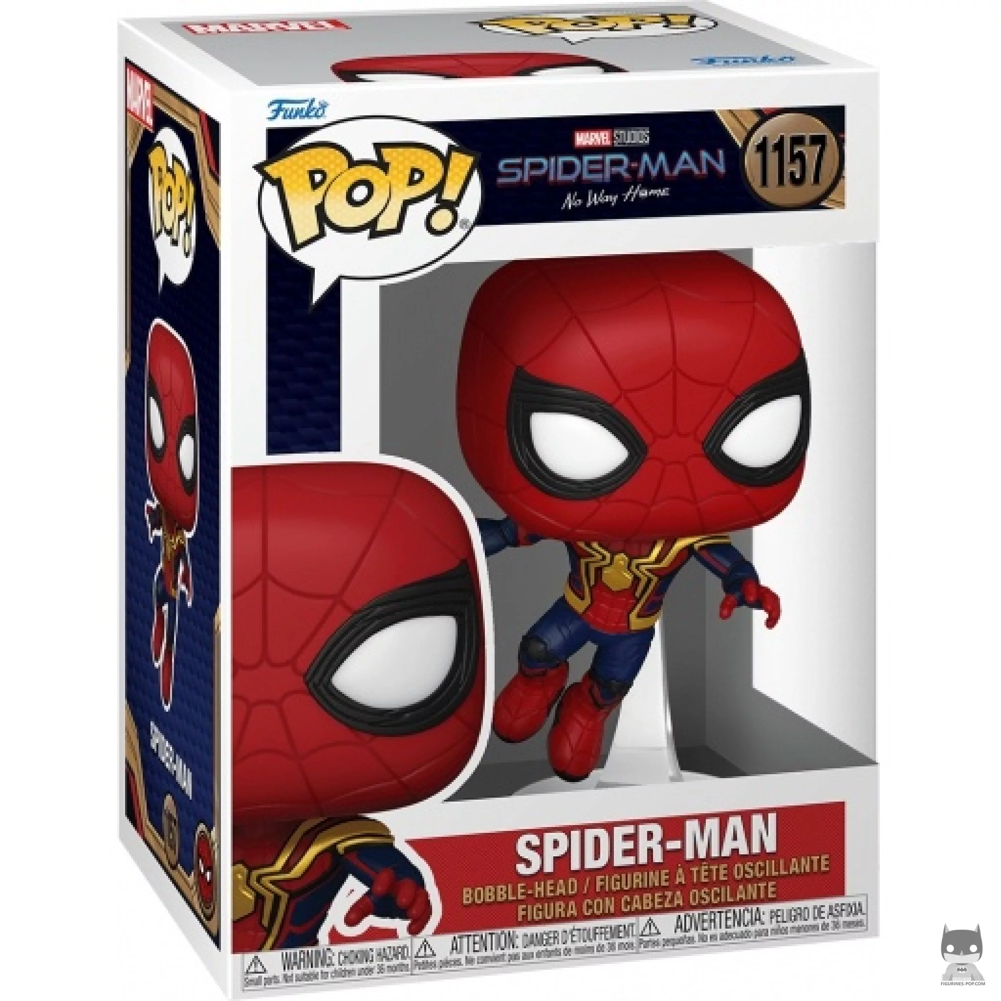 Figurine Funko POP Spider-Man (Tom Holland) avec boîte