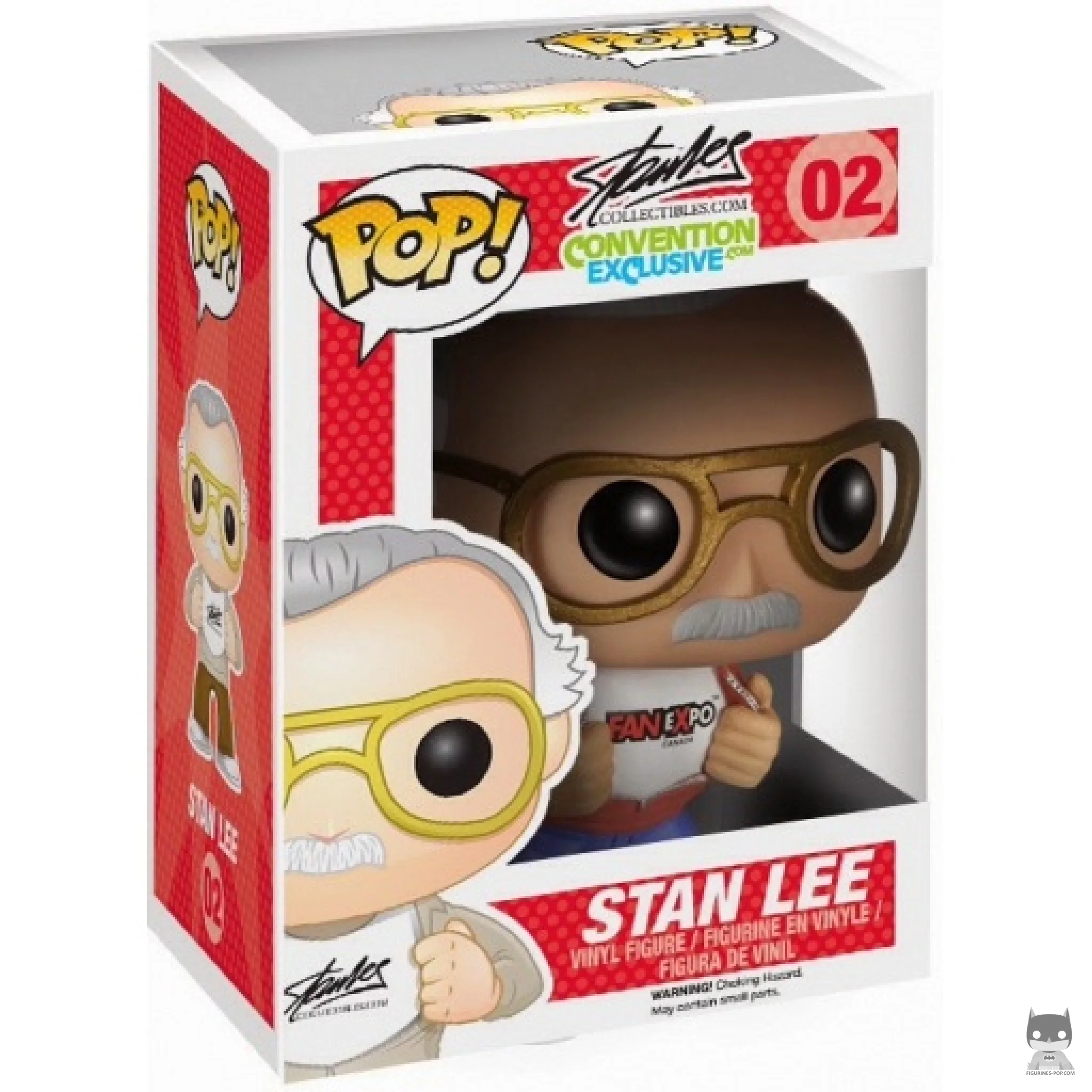 Figurine Funko POP Stan Lee (Fan Expo) (Chaussures blanches) avec boîte