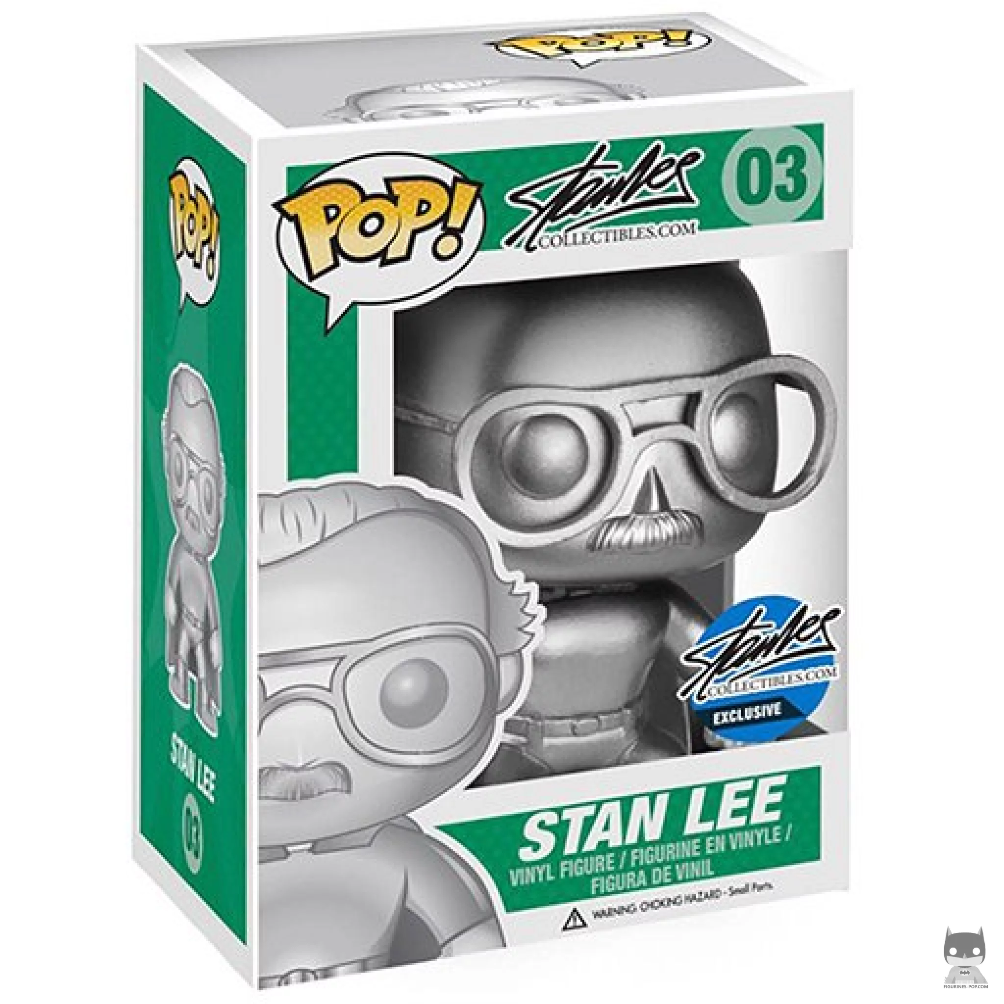 Figurine Funko POP Stan Lee (Argent) avec boîte