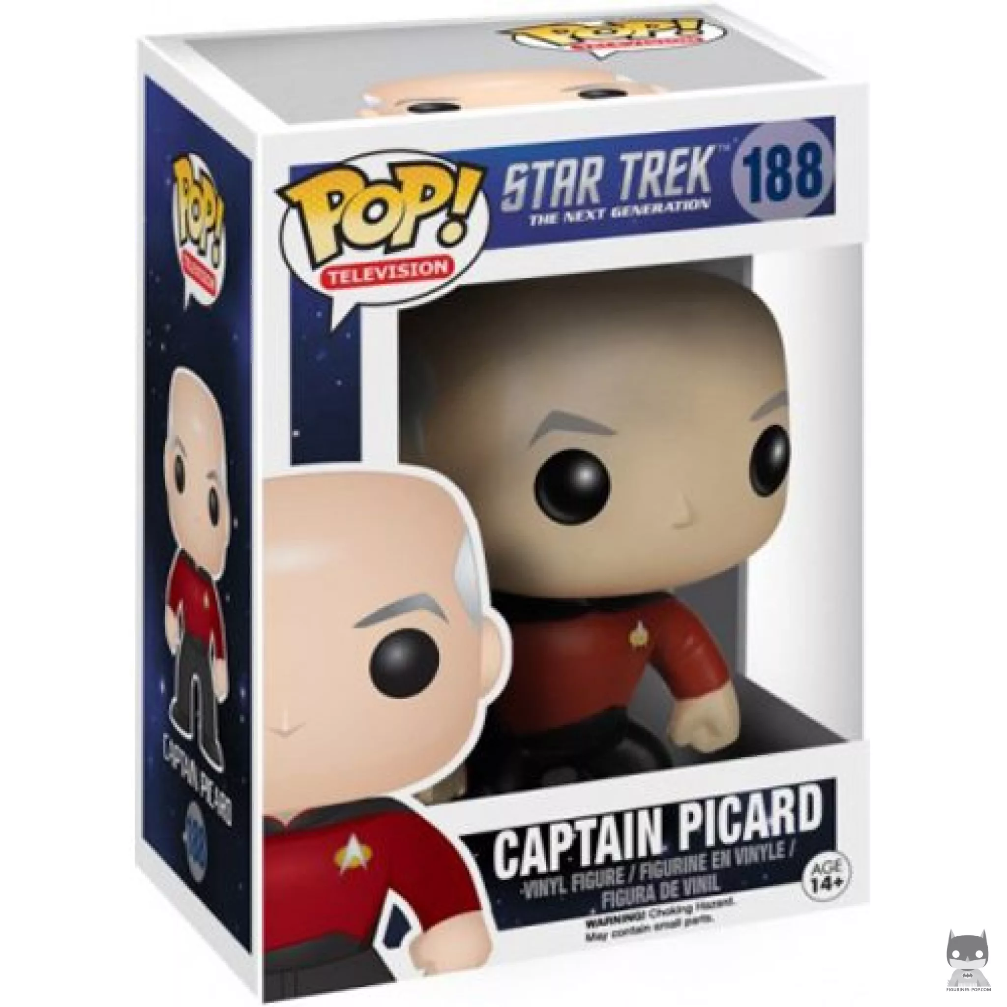 Figurine Funko POP Captain Picard avec boîte
