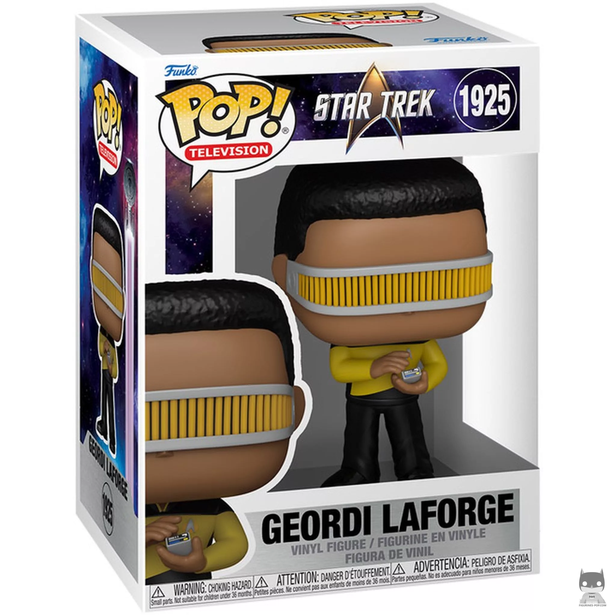 Figurine Funko POP Geordi LaForge avec boîte