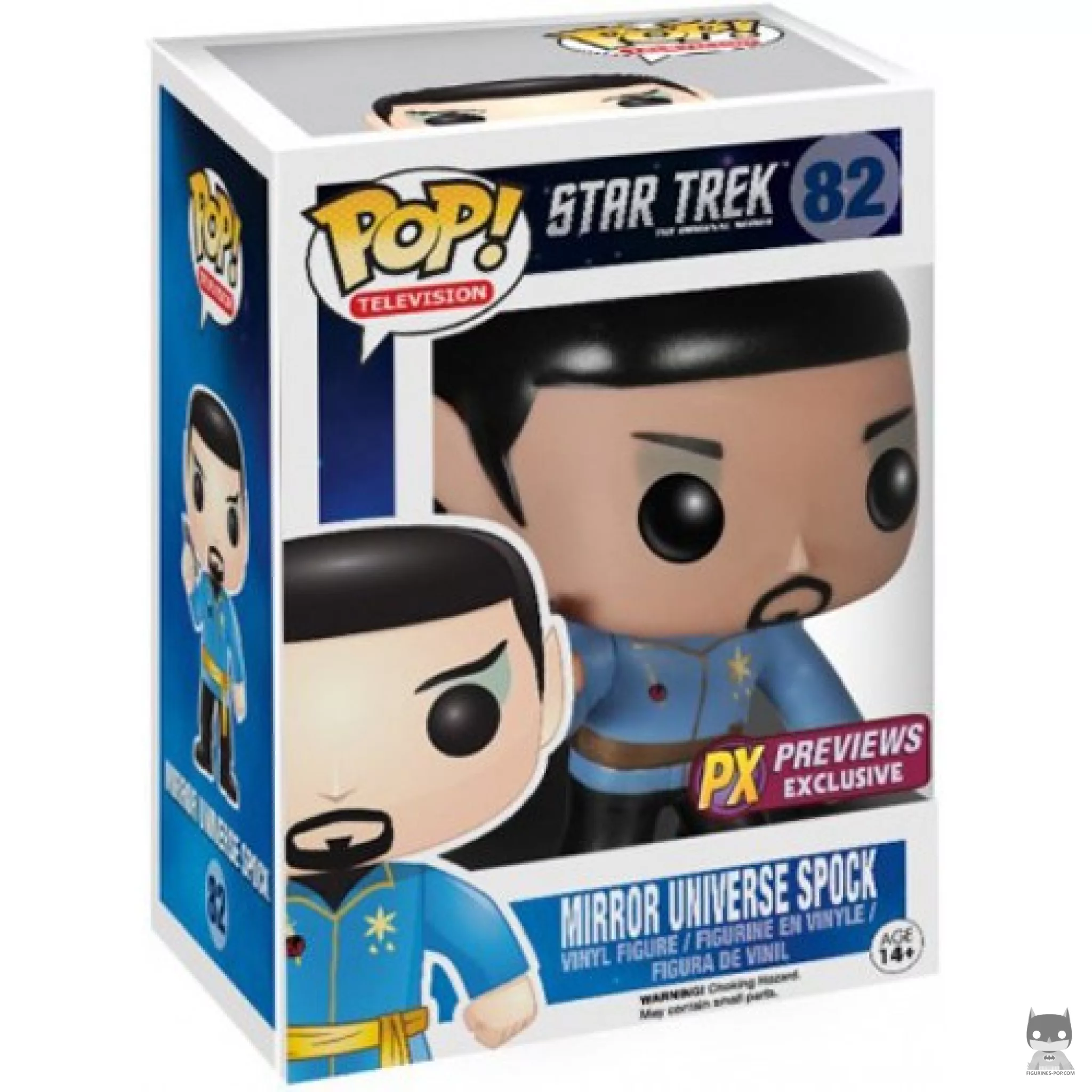 Figurine Funko POP Spock (Mirror Universe) avec boîte