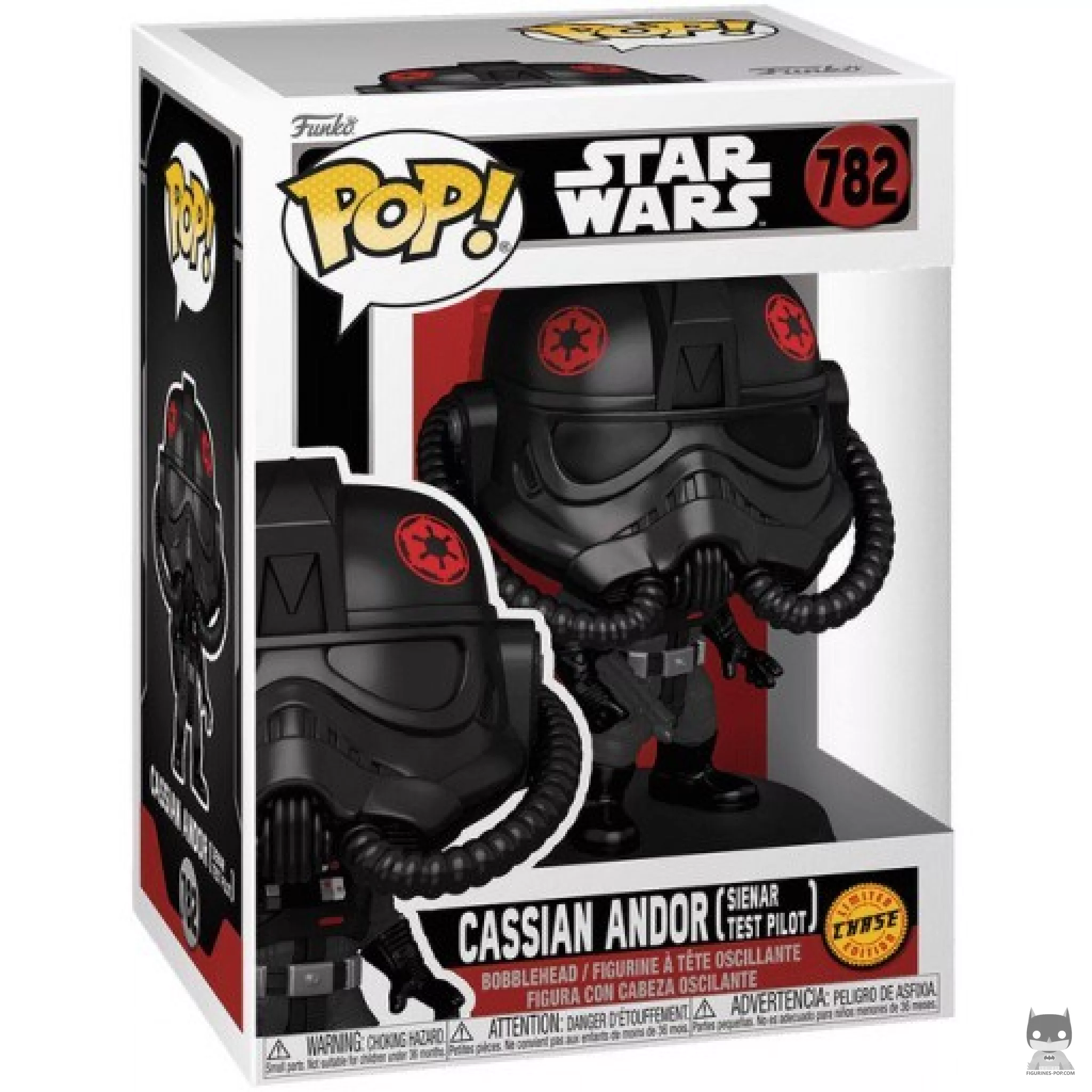 Figurine Funko POP Cassian Andor (Pilote d’Essai Sienar) (Chase) avec boîte