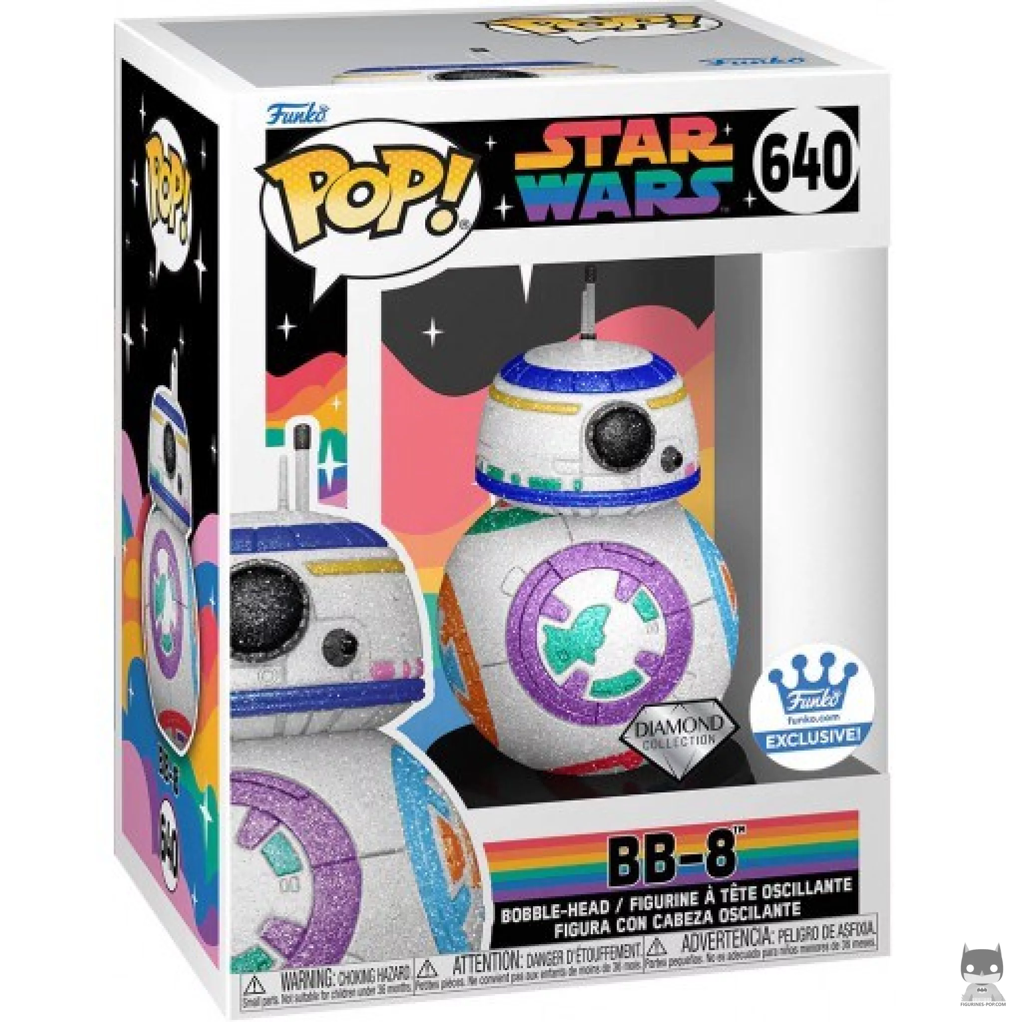 Figurine Funko POP BB-8 (Diamond Glitter) avec boîte