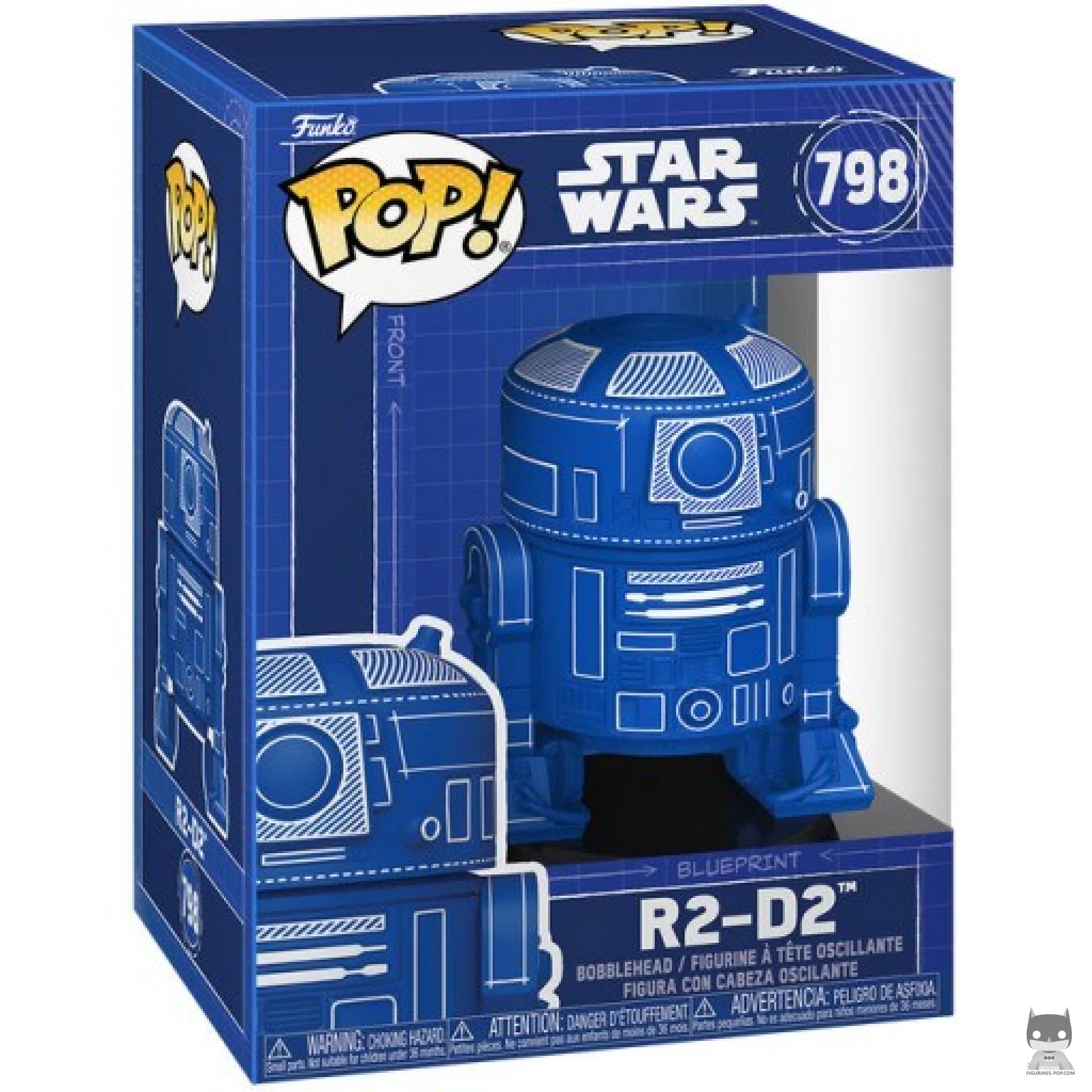 Figurine Funko POP R2-D2 (Blueprint Deco) avec boîte