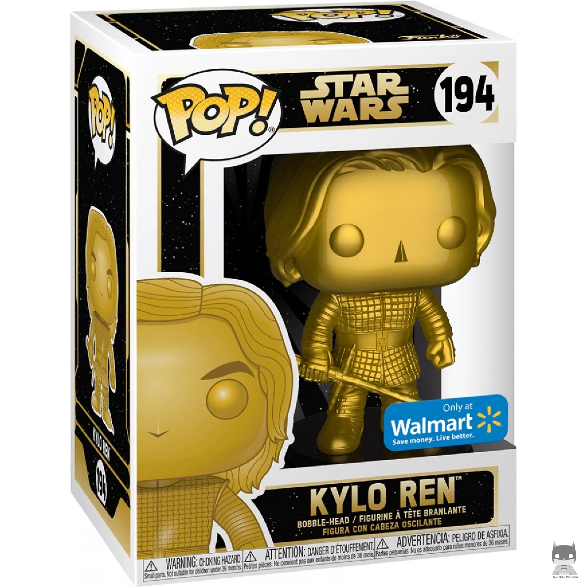 Figurine Funko POP Kylo Ren (Doré) avec boîte