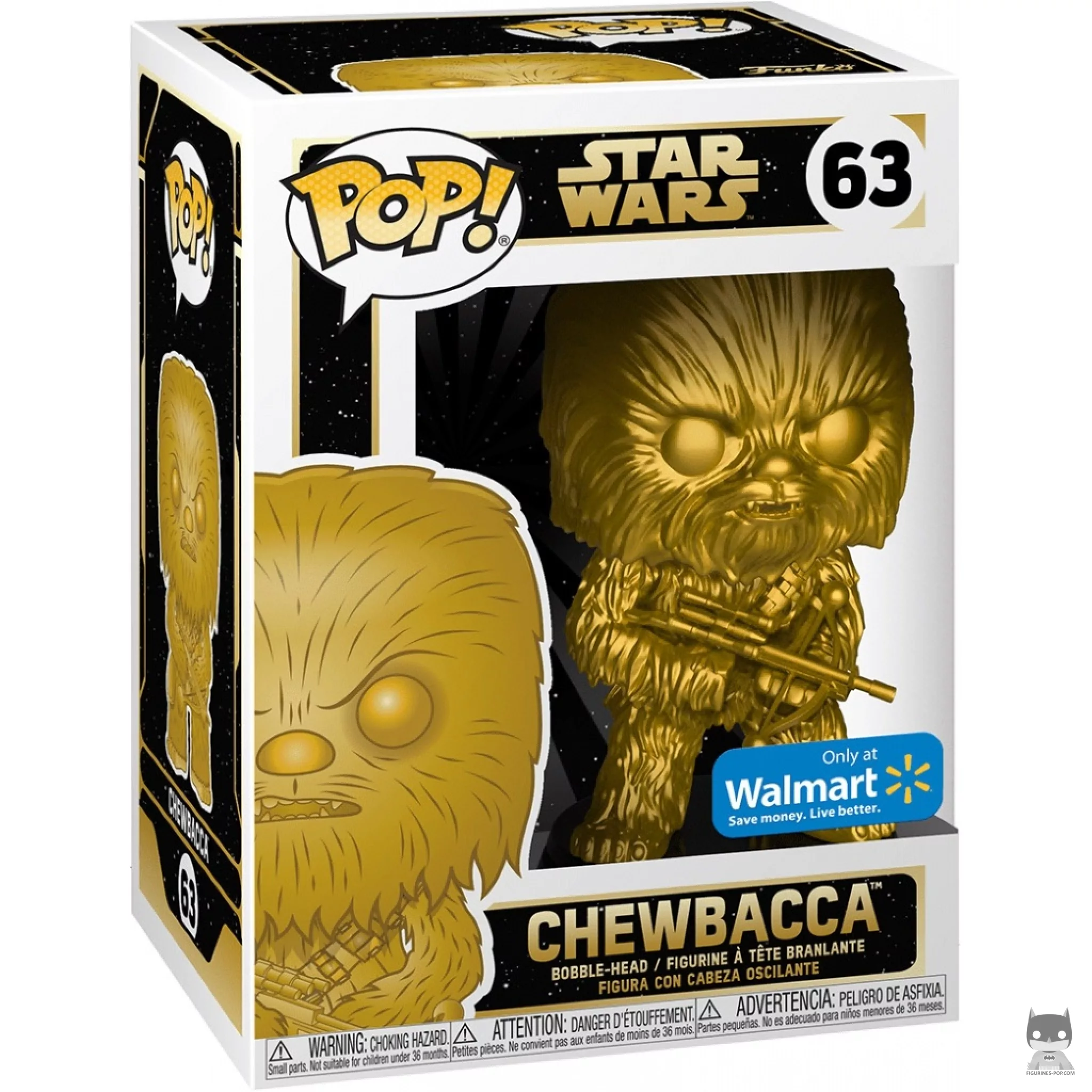 Figurine Funko POP Chewbacca (Doré) avec boîte