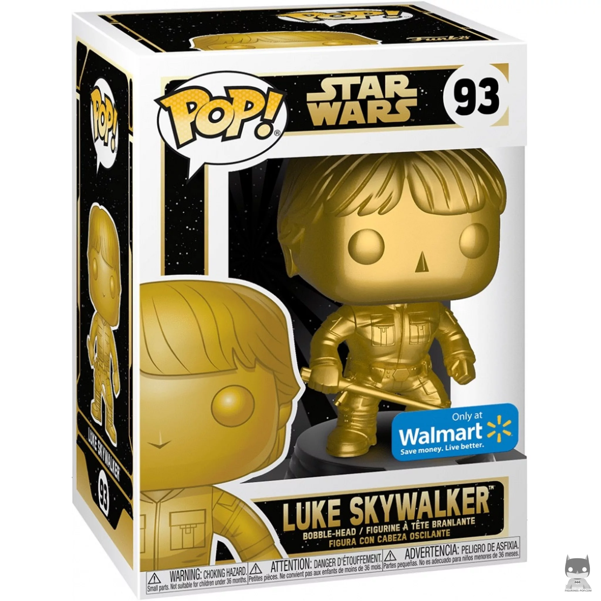 Figurine Funko POP Luke Skywalker (Doré) avec boîte