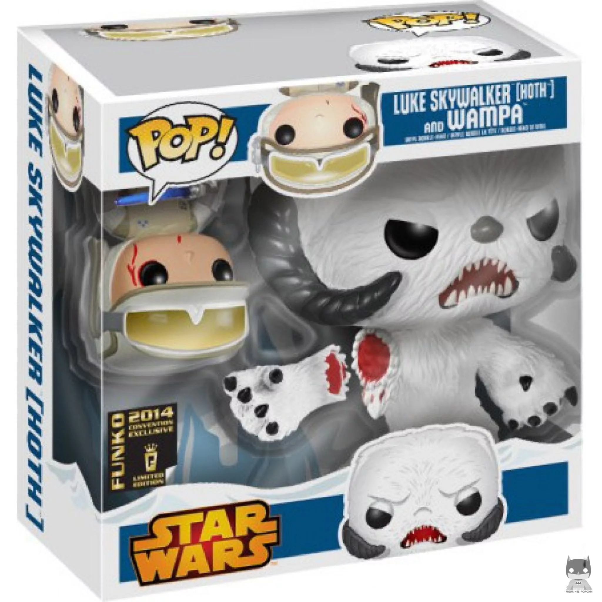 Figurine Funko POP Luke Skywalker sur Hoth & Wampa avec boîte