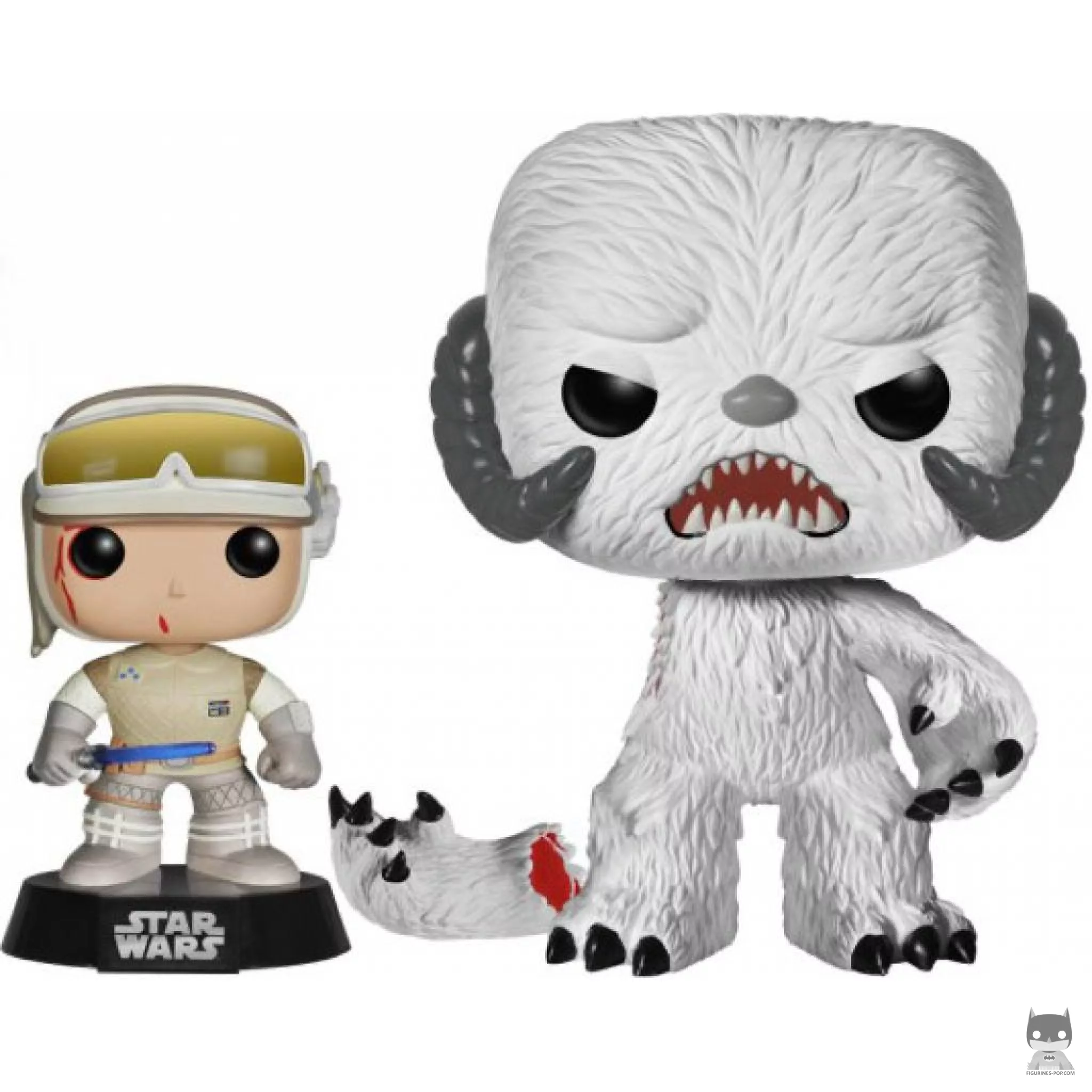 Figurine Funko POP Luke Skywalker sur Hoth & Wampa (Star Wars : Episode I, La Menace Fantôme)