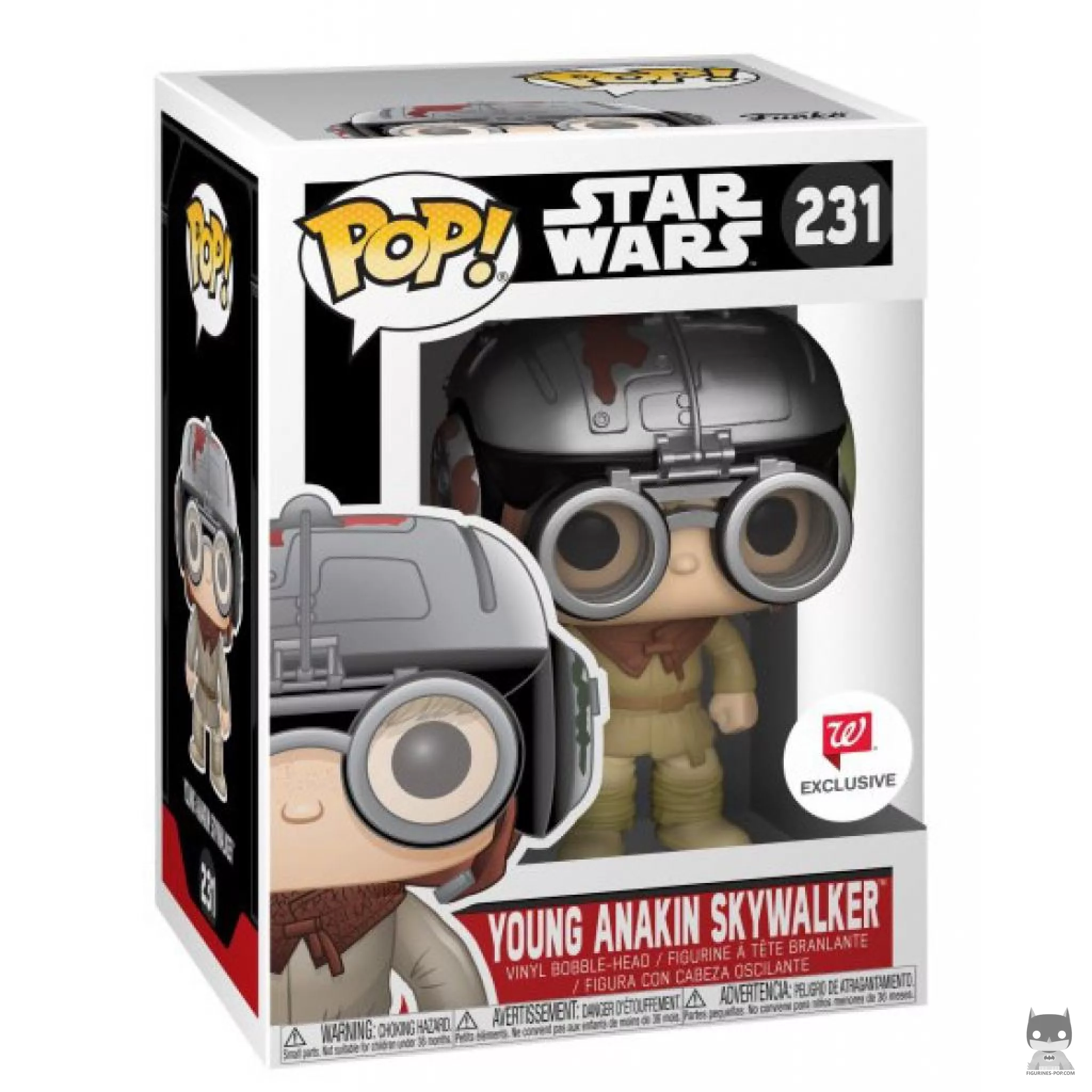 Figurine Funko POP Anakin Skywalker avec Casque Podracer avec boîte